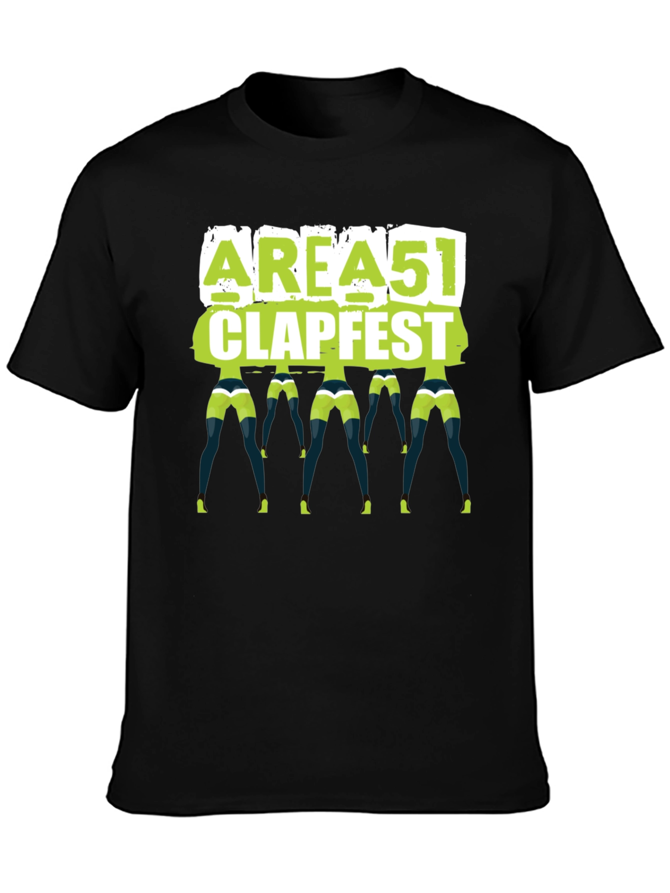Area 51 Clapfest T-Shirt Funny Alien Rave Tee