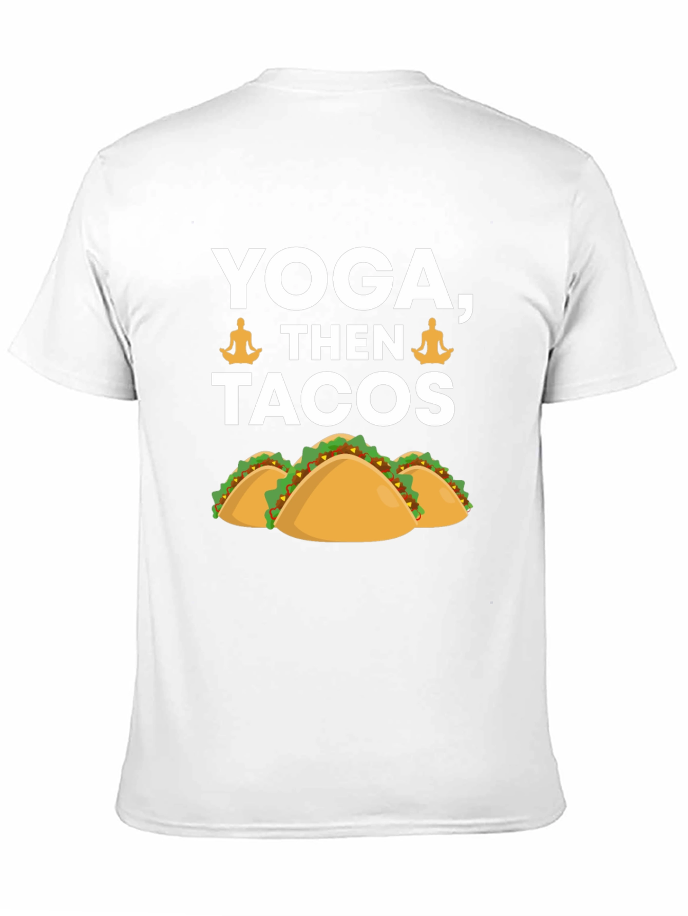Yoga Then Tacos Graphic Tee - Black