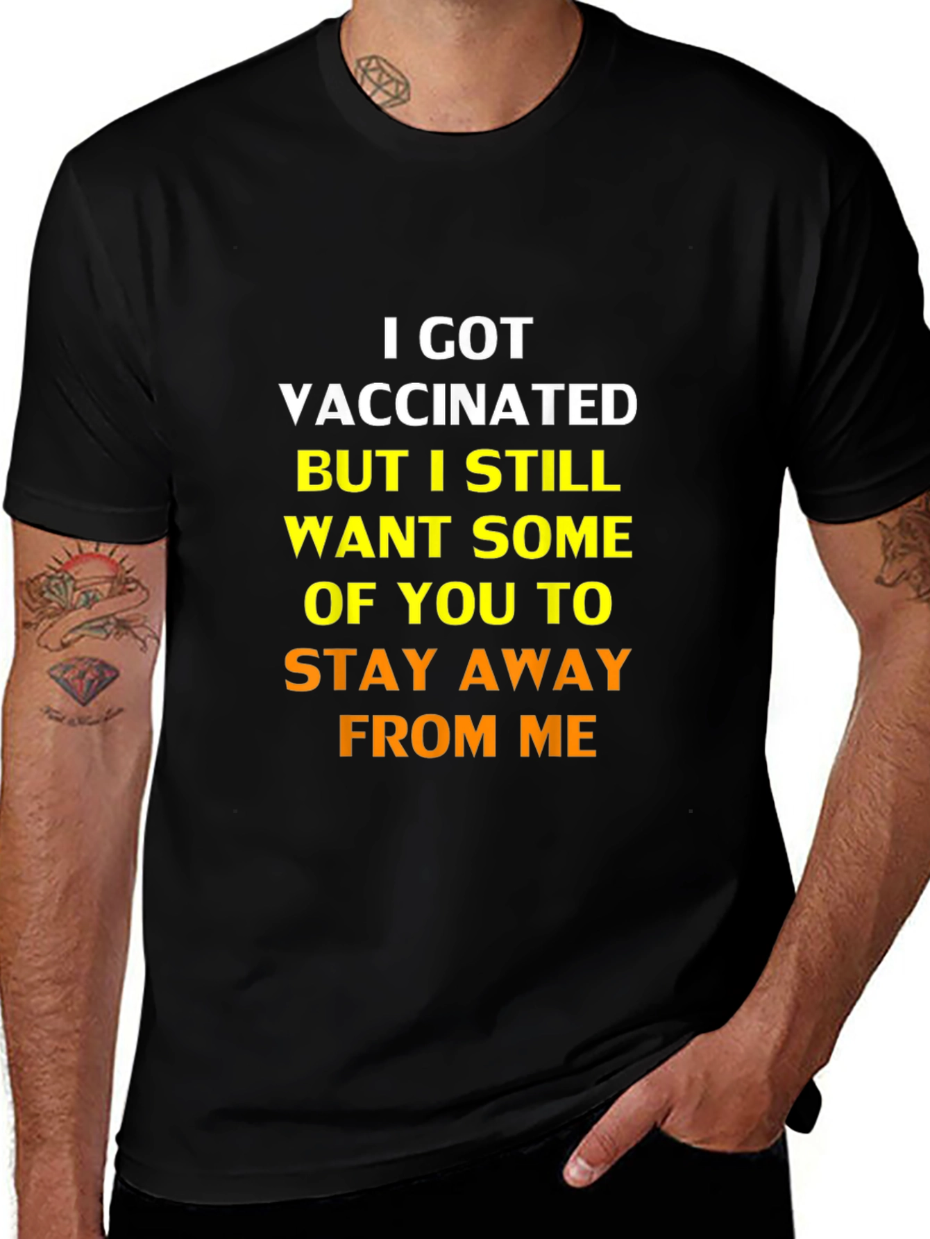 Vaccinated Funny Sarcastic Stay Away T-Shirt