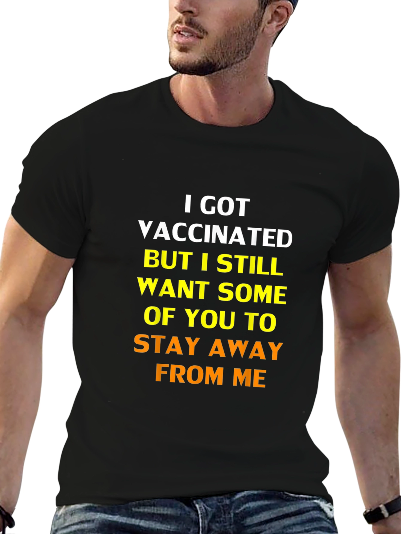Vaccinated Funny Sarcastic Stay Away T-Shirt