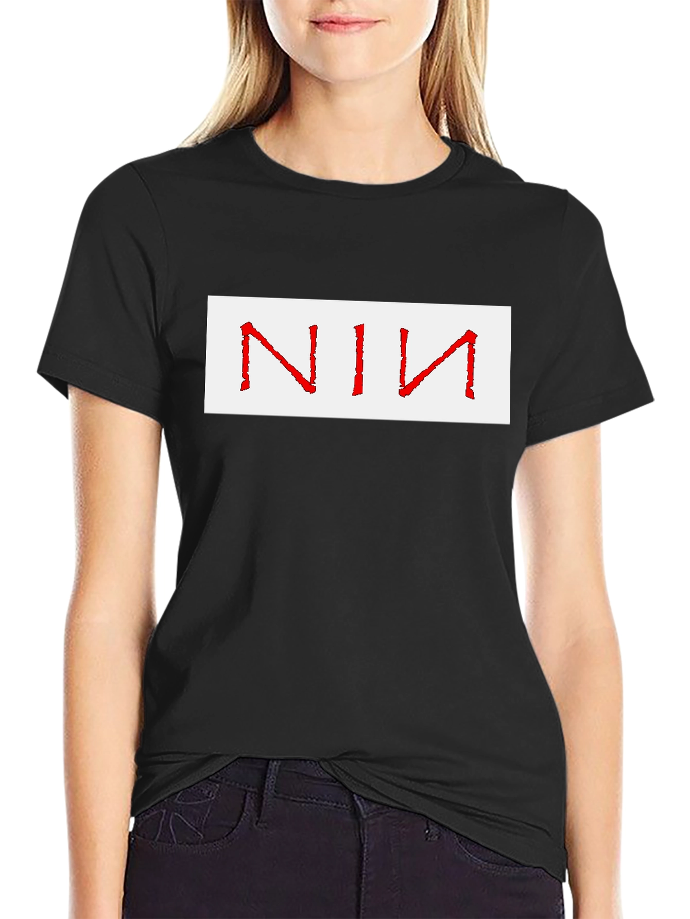 Black NIN Graphic T-Shirt