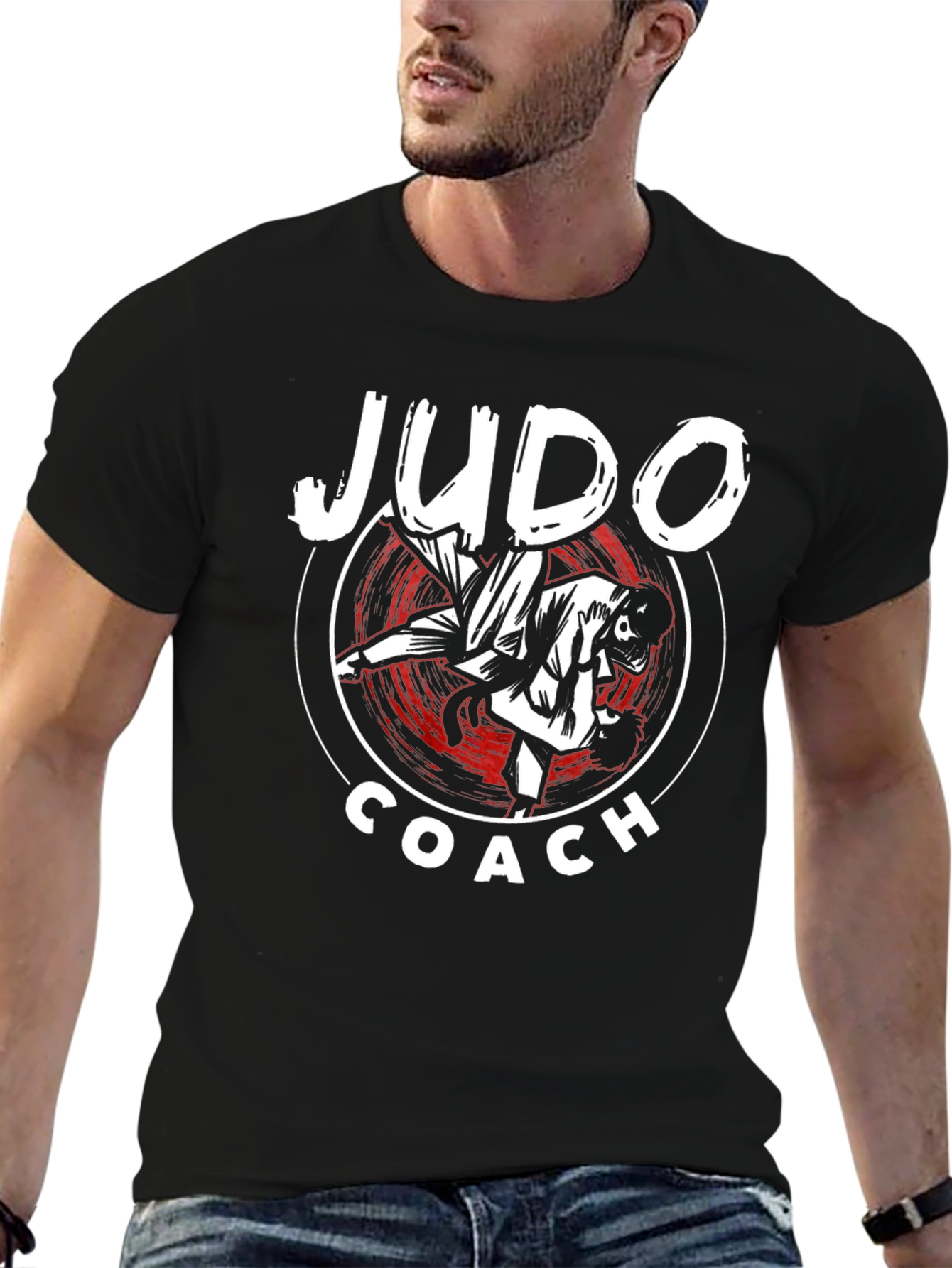 Judo Coach Black T-Shirt | Martial Arts Apparel