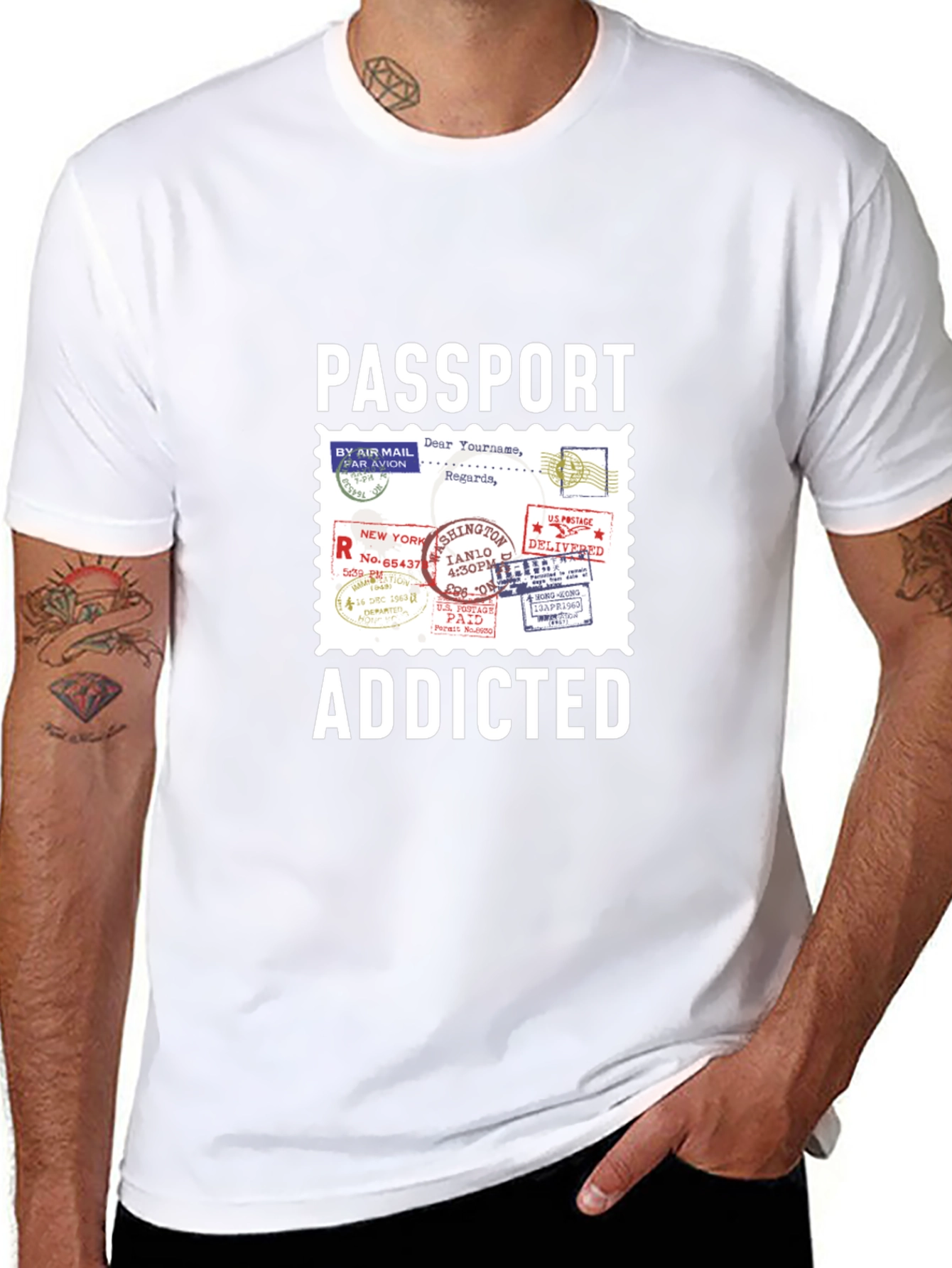 Passport Addicted T-Shirt - Travel Lover Tee