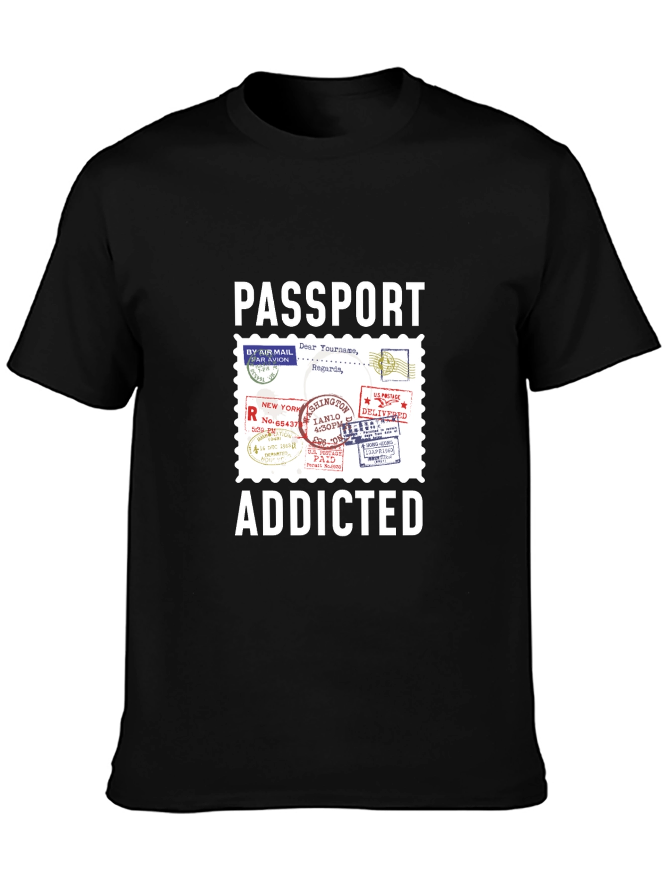 Passport Addicted T-Shirt - Travel Lover Tee