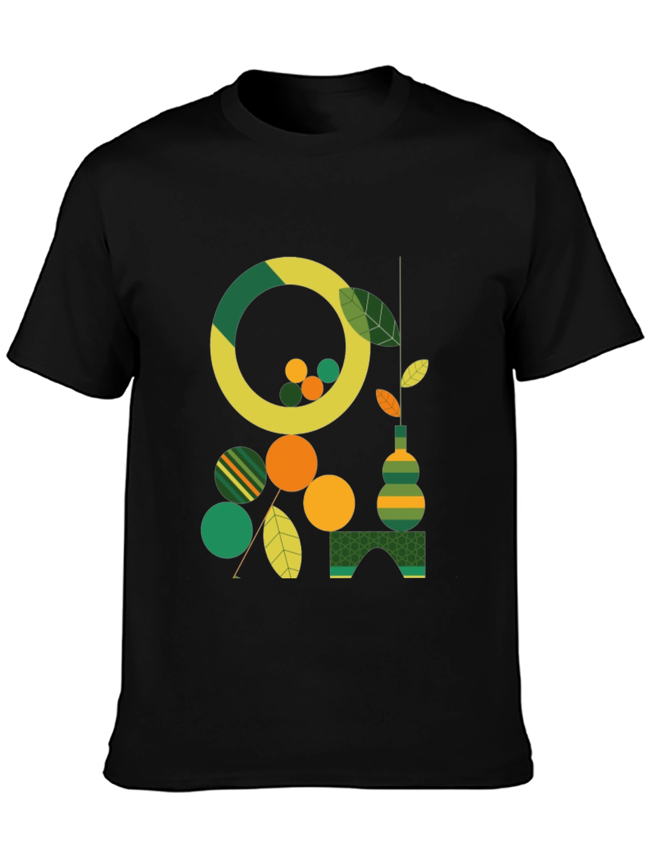 Abstract Geometric Design T-Shirt