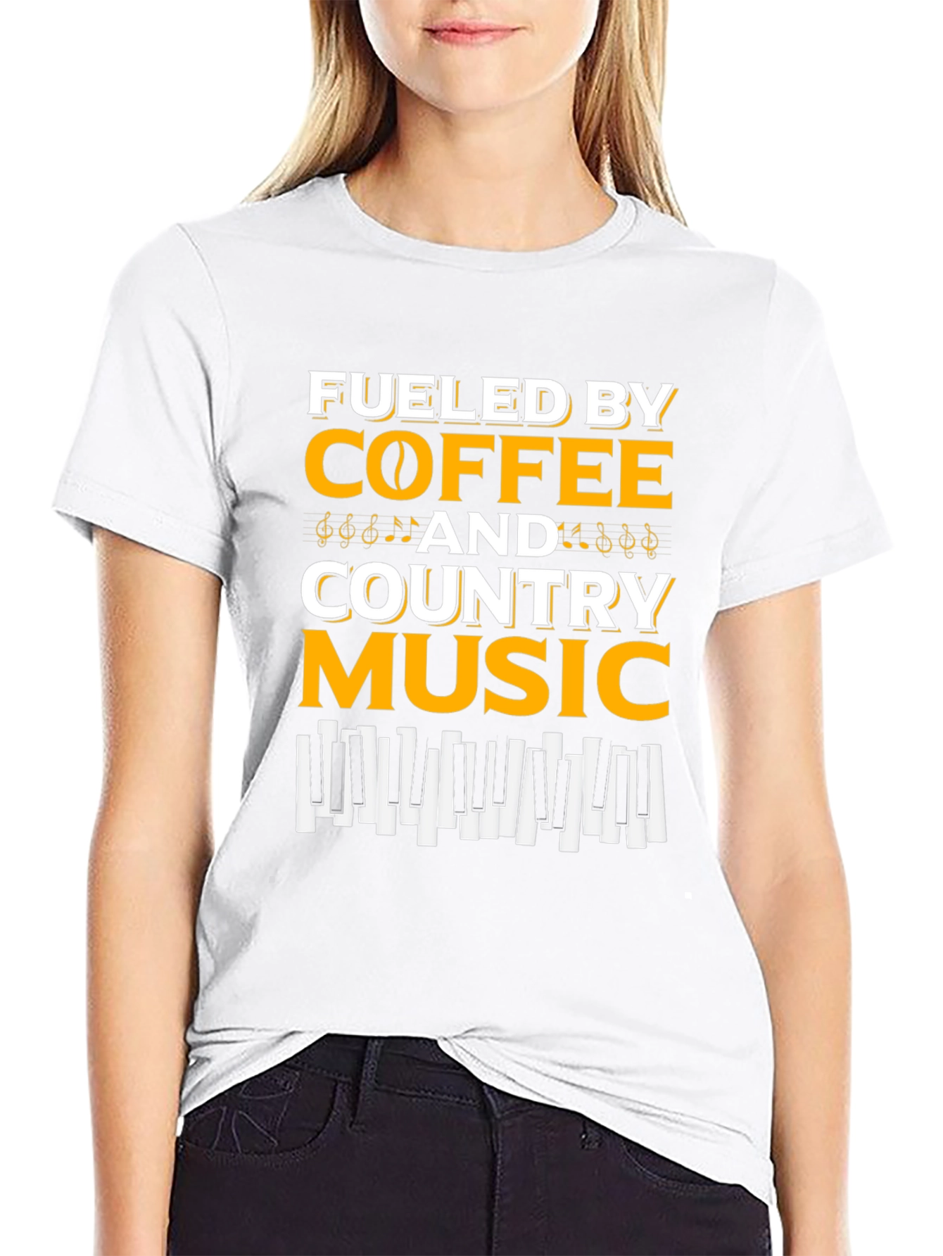 Fueled By Coffee & Country Music Graphic Tee