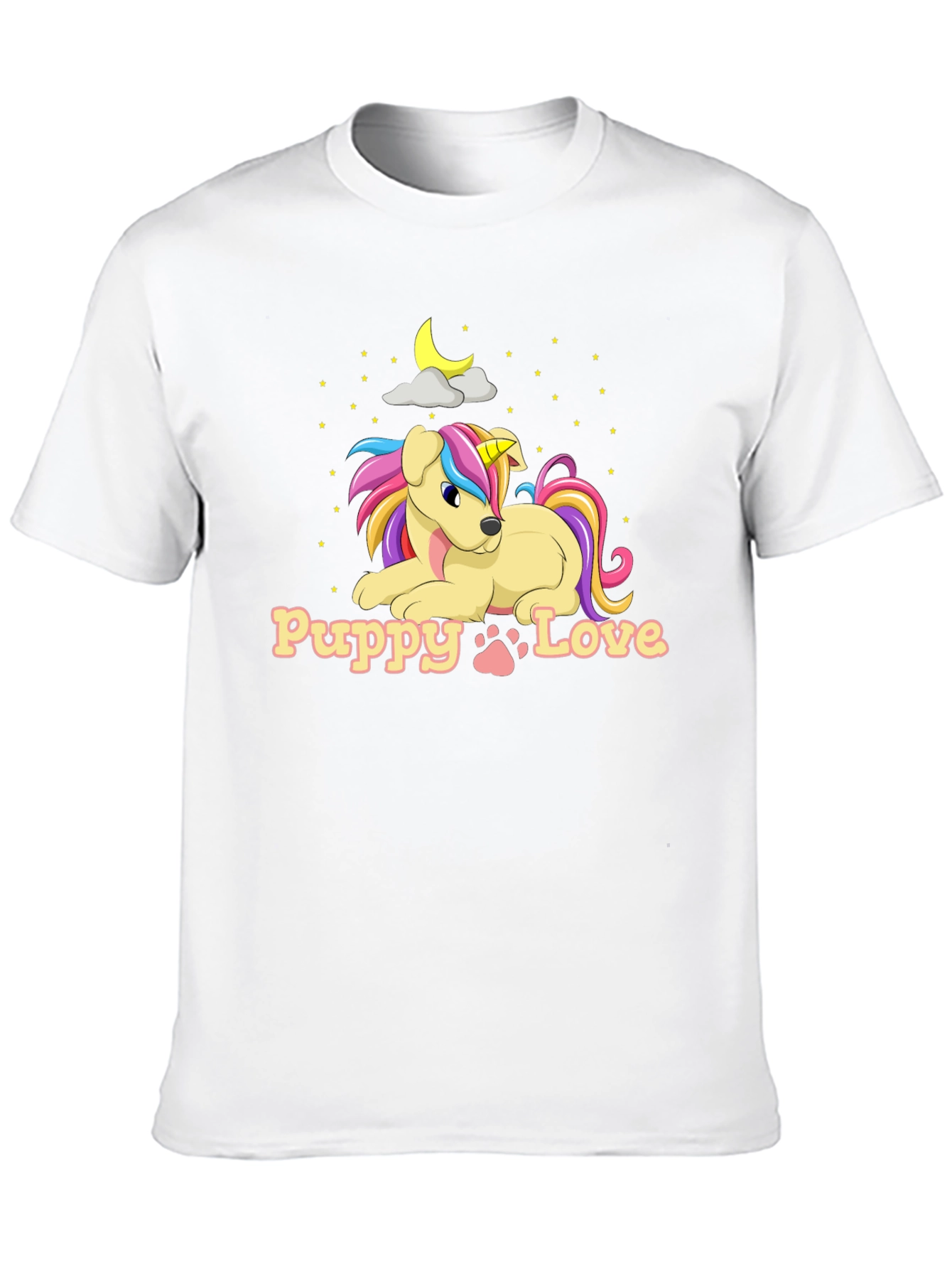Puppy Love Unicorn Dog Graphic T-Shirt