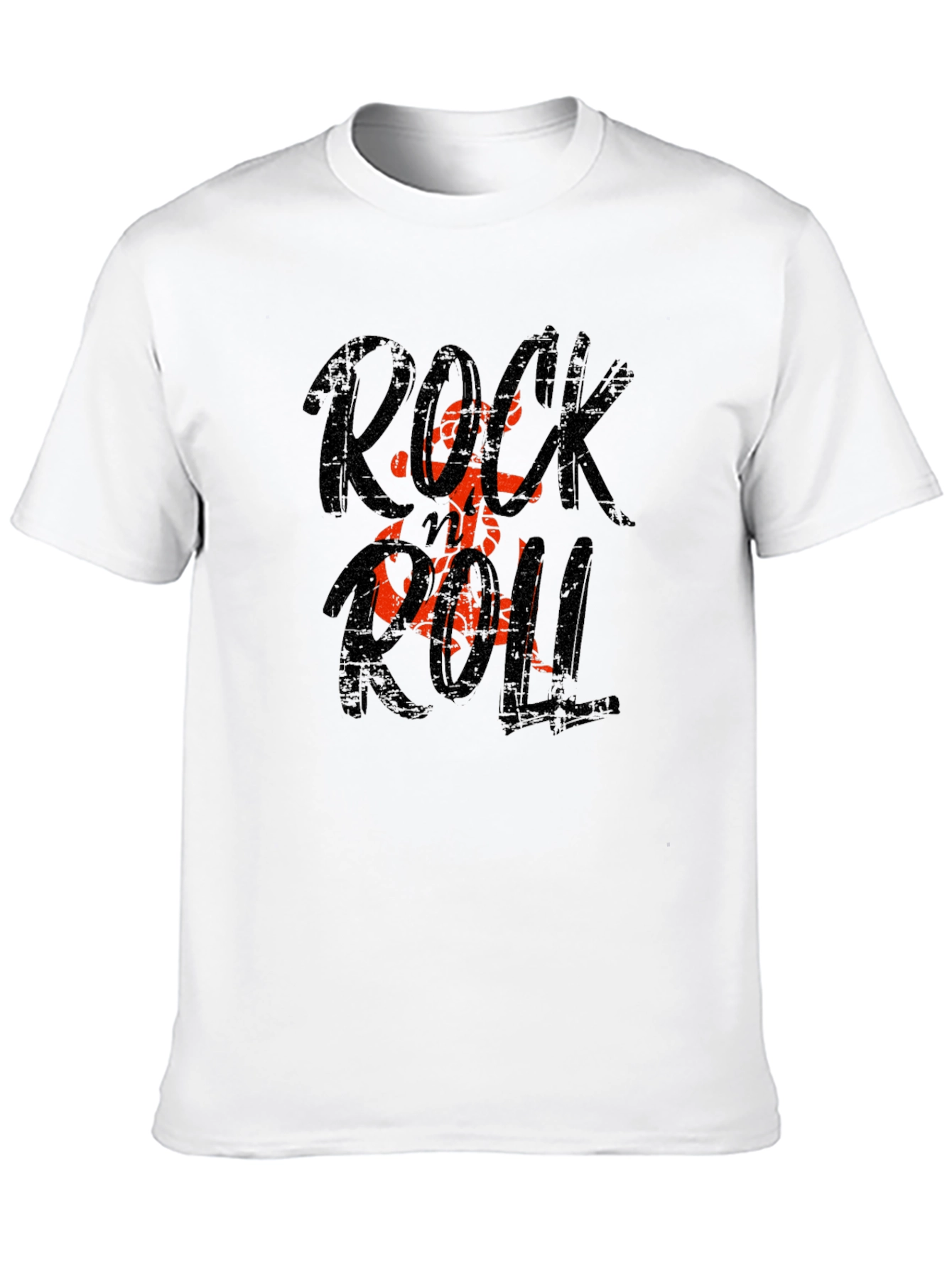 Rock and Roll Graphic Tee - Black
