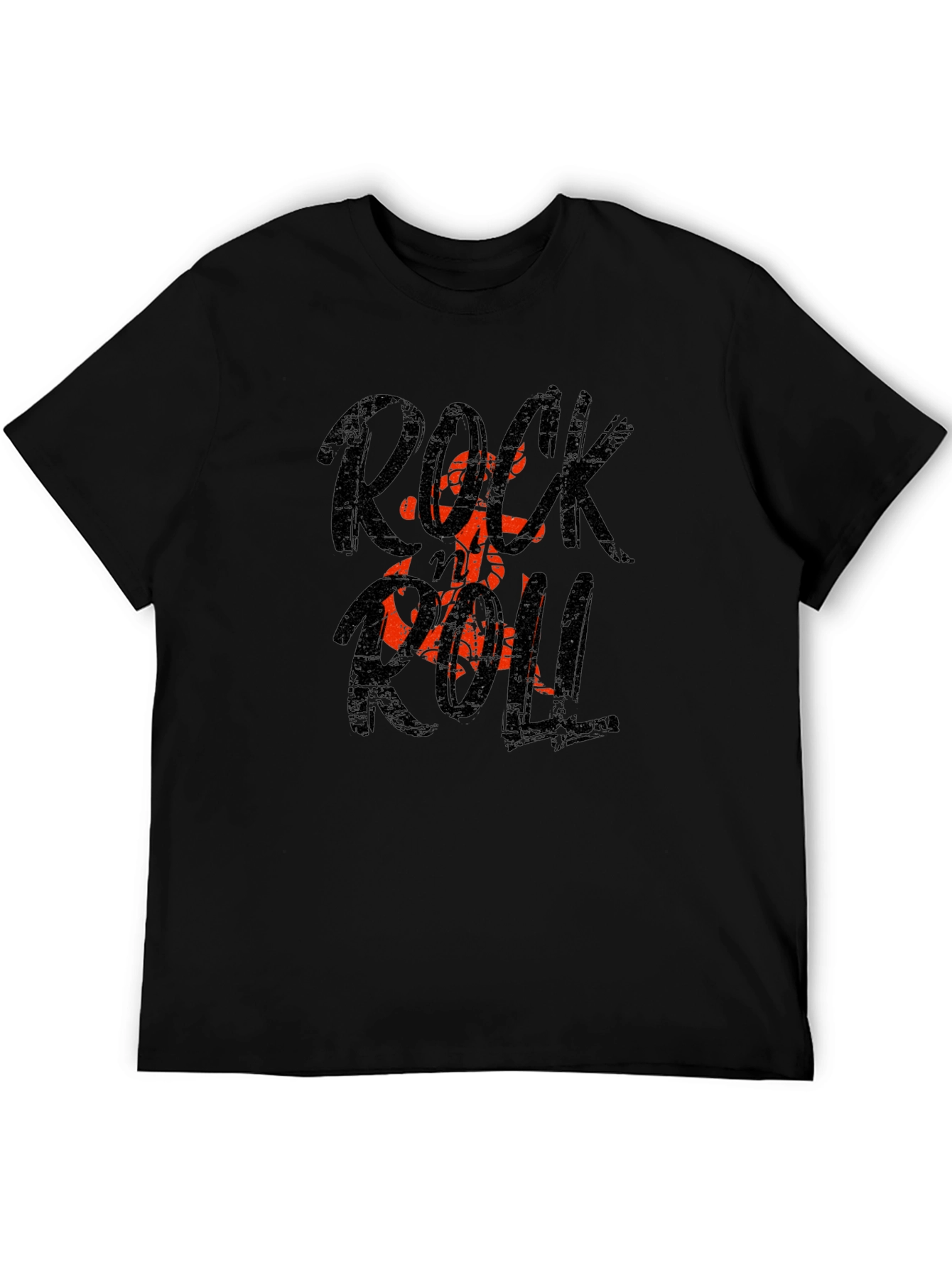 Rock and Roll Graphic Tee - Black