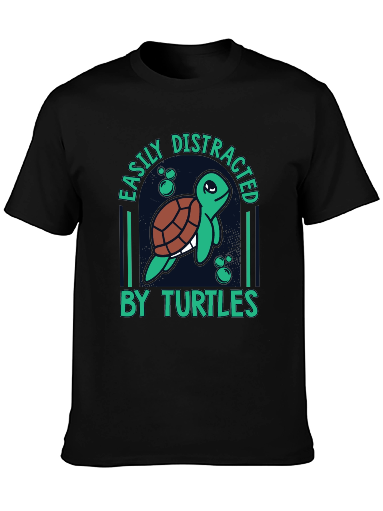 Easily Distracted by Turtles Graphic Tee