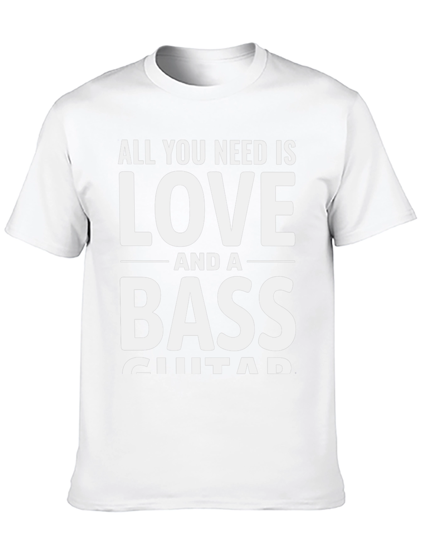 Love and a Bass Guitar T-Shirt - Musician Tee