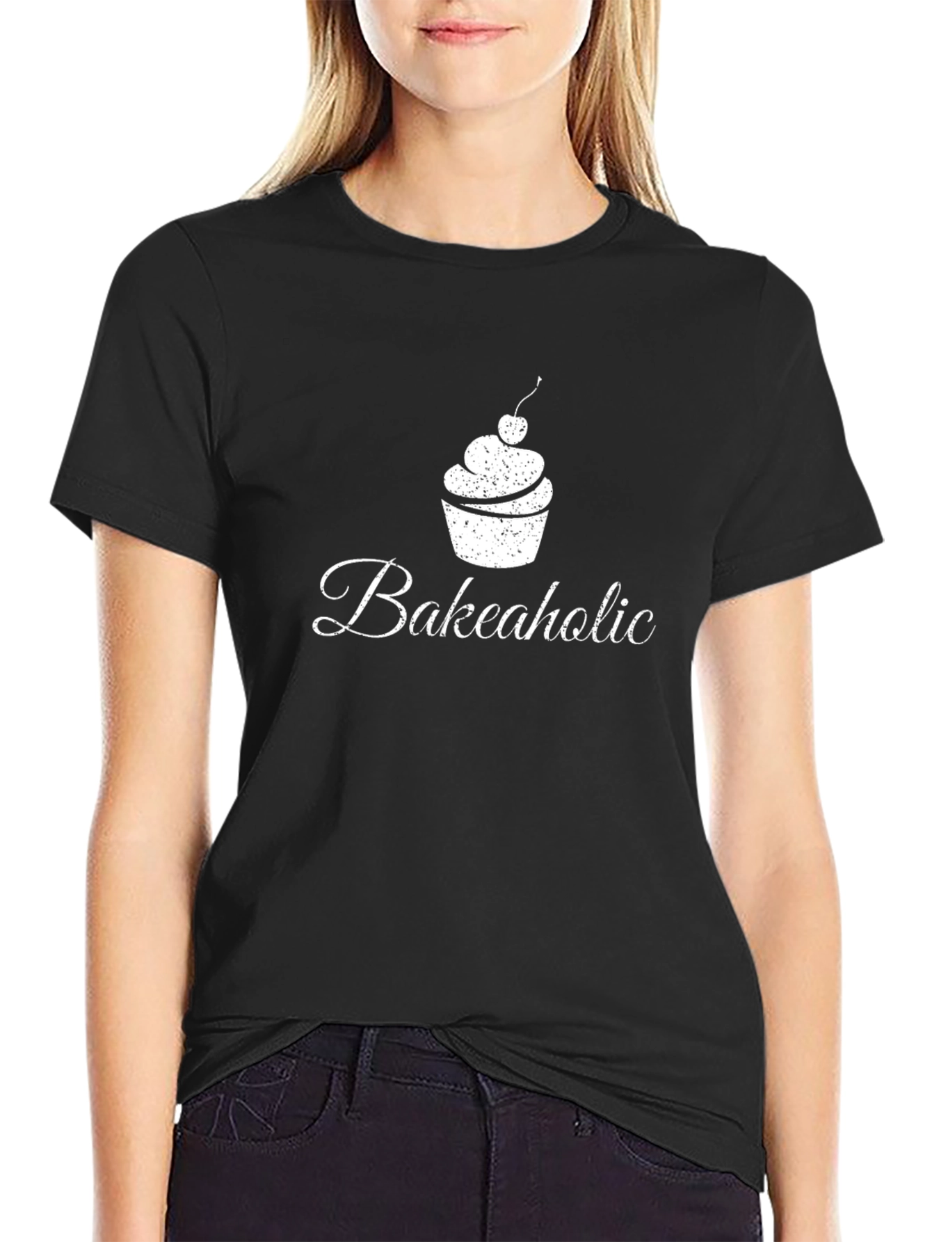 Bakeaholic T-Shirt - Cupcake Design