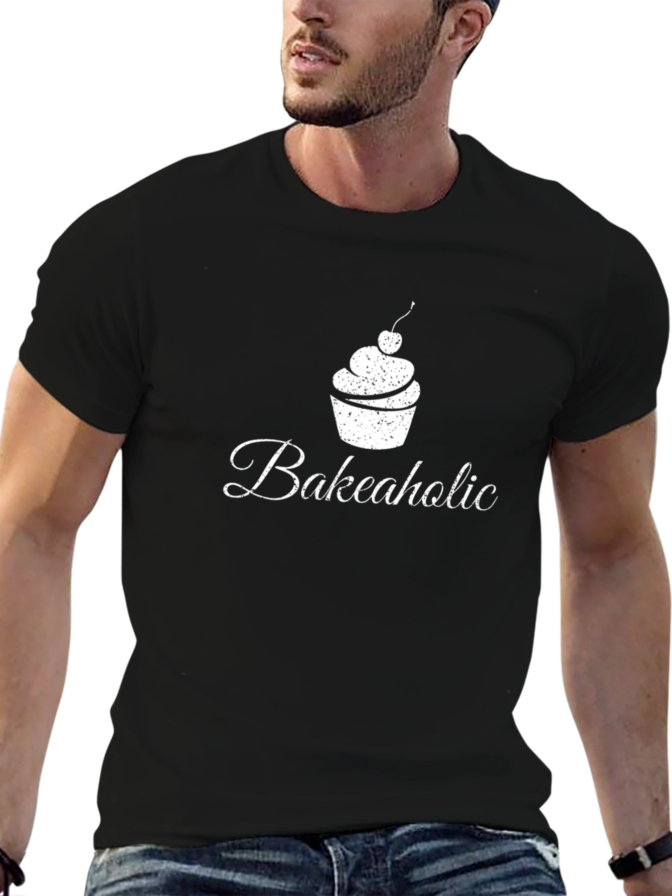 Bakeaholic T-Shirt - Cupcake Design