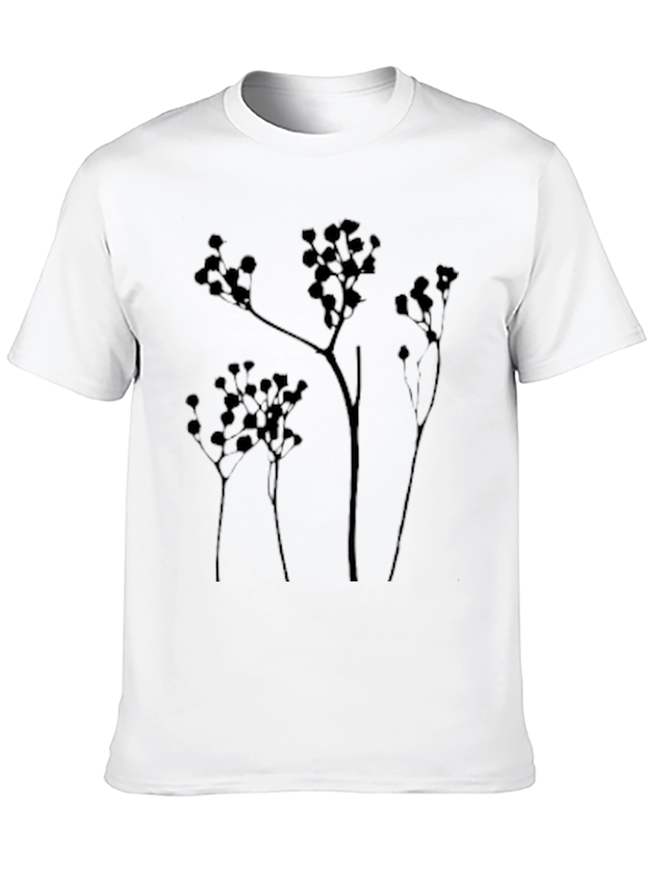 Botanical Silhouette T-Shirt - Modern Graphic Tee