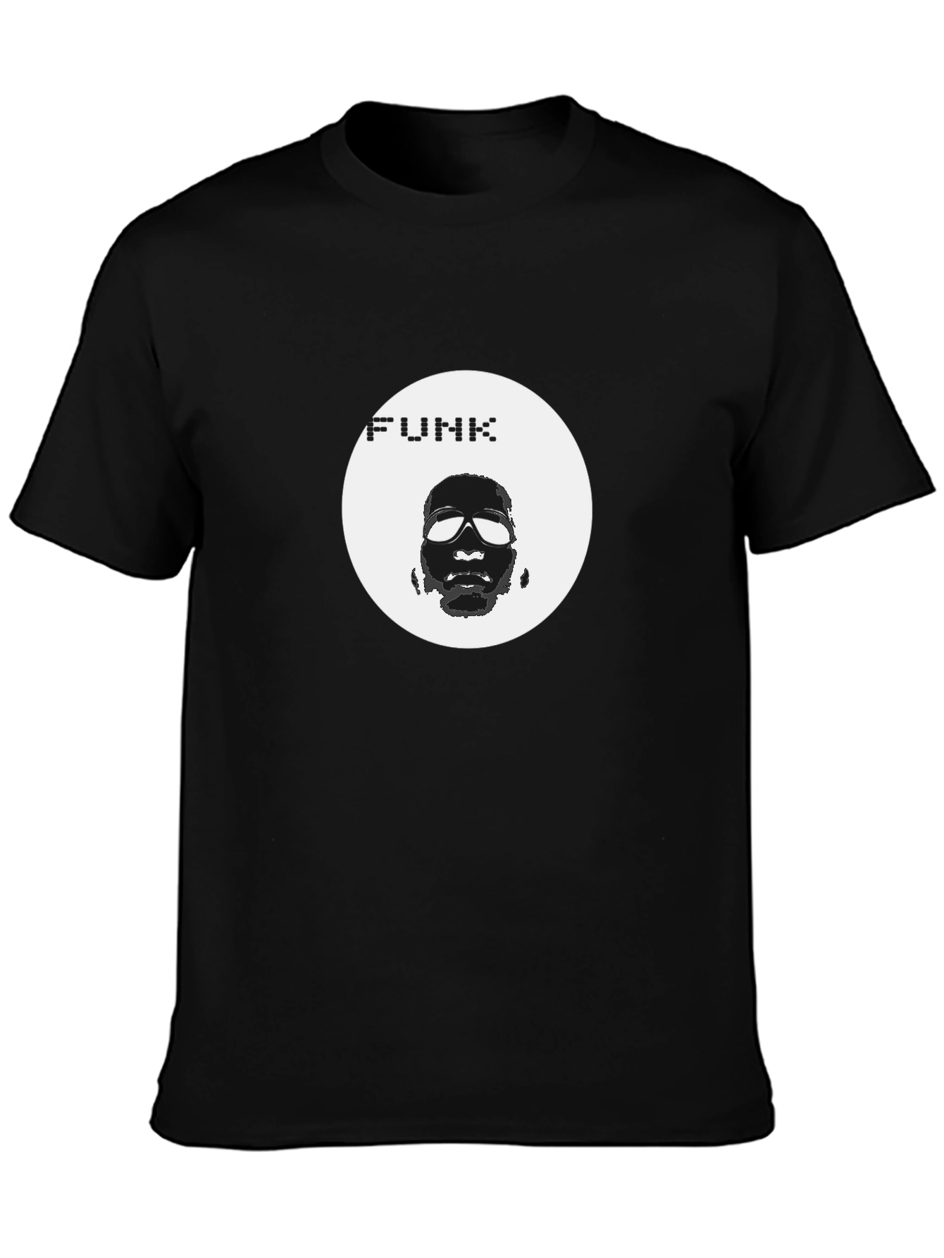 Funk Graphic Print Black T-Shirt