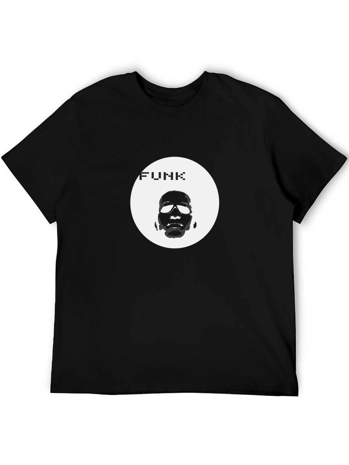 Funk Graphic Print Black T-Shirt
