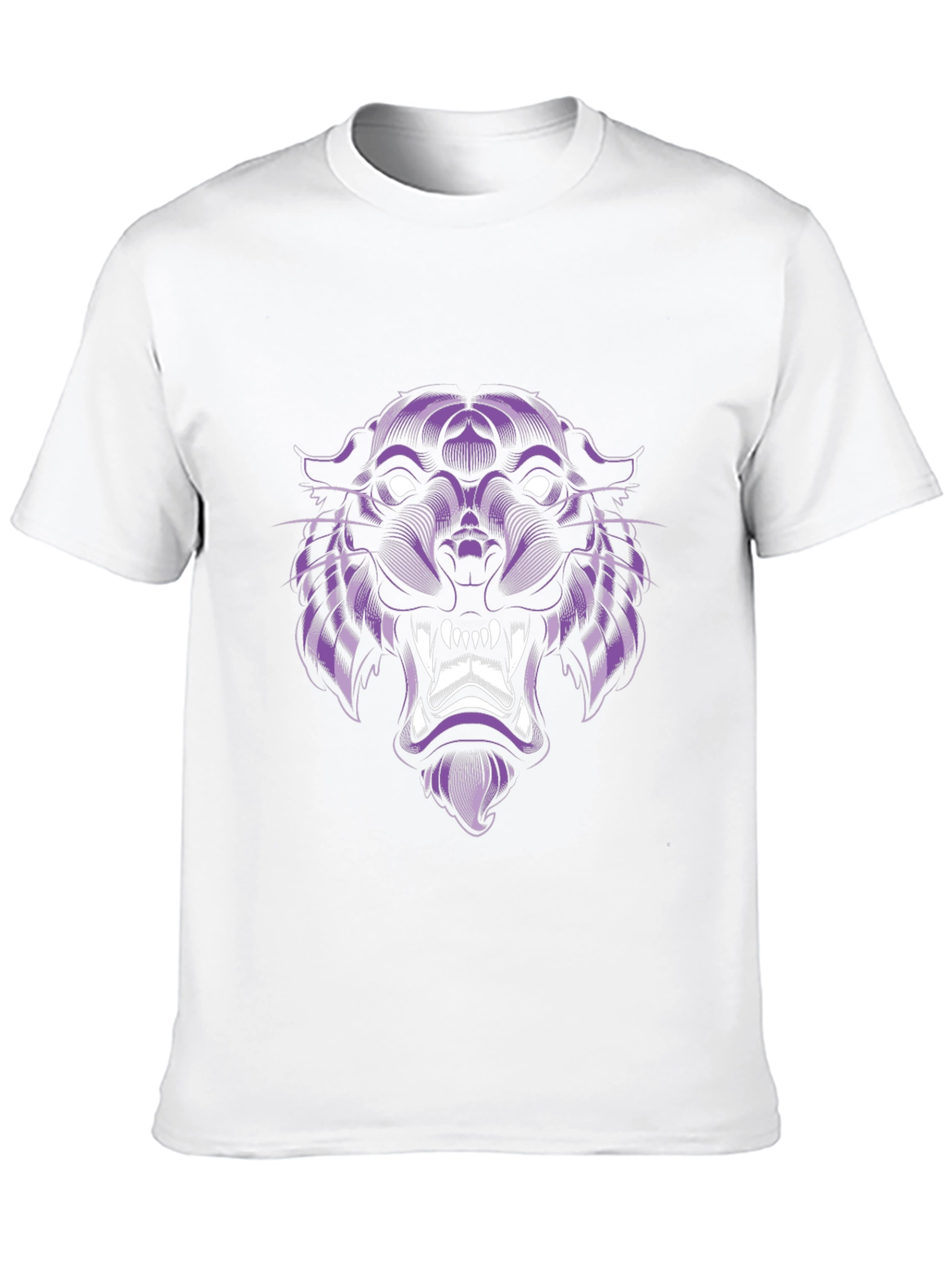 Purple Panther Graphic Tee - Cool Animal Design