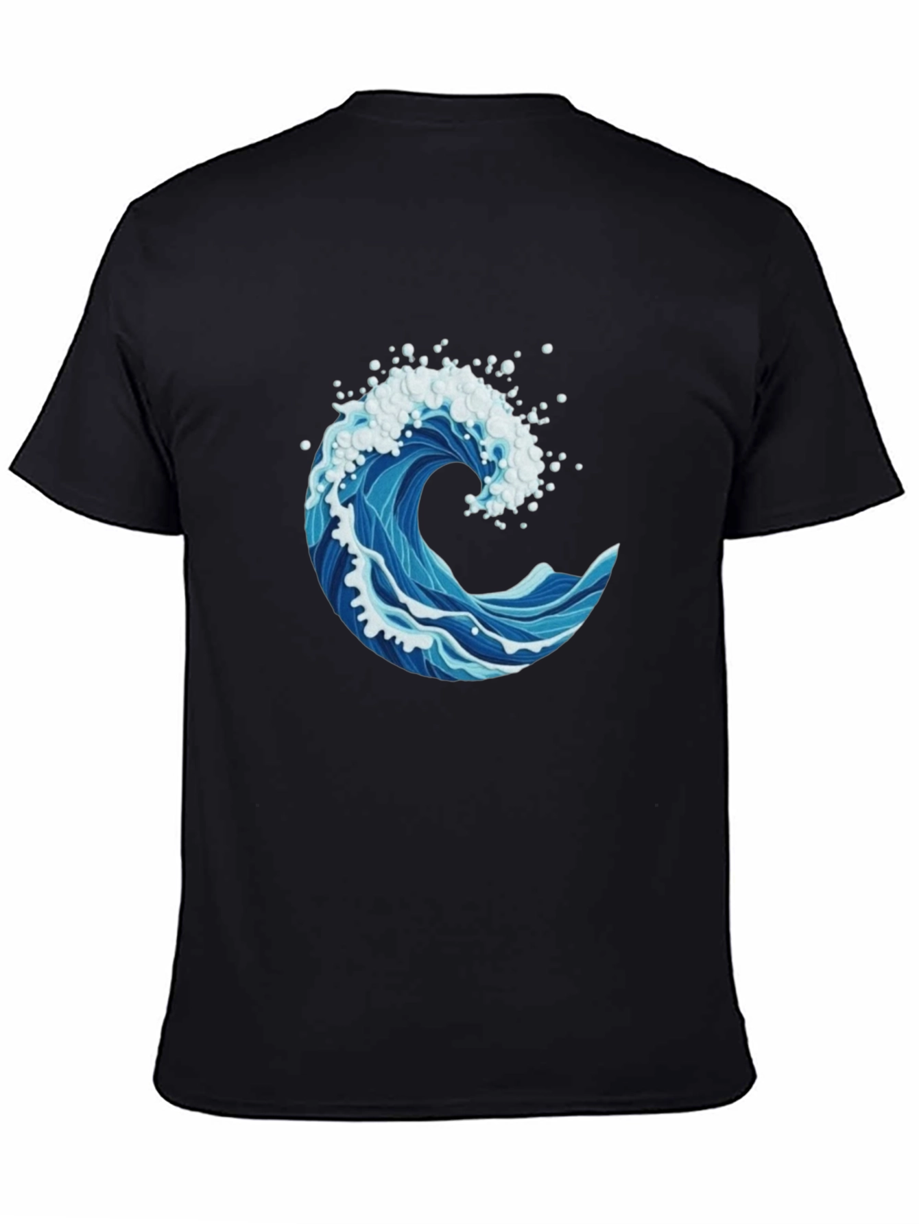 Ocean Wave Graphic Print Mens T-Shirt