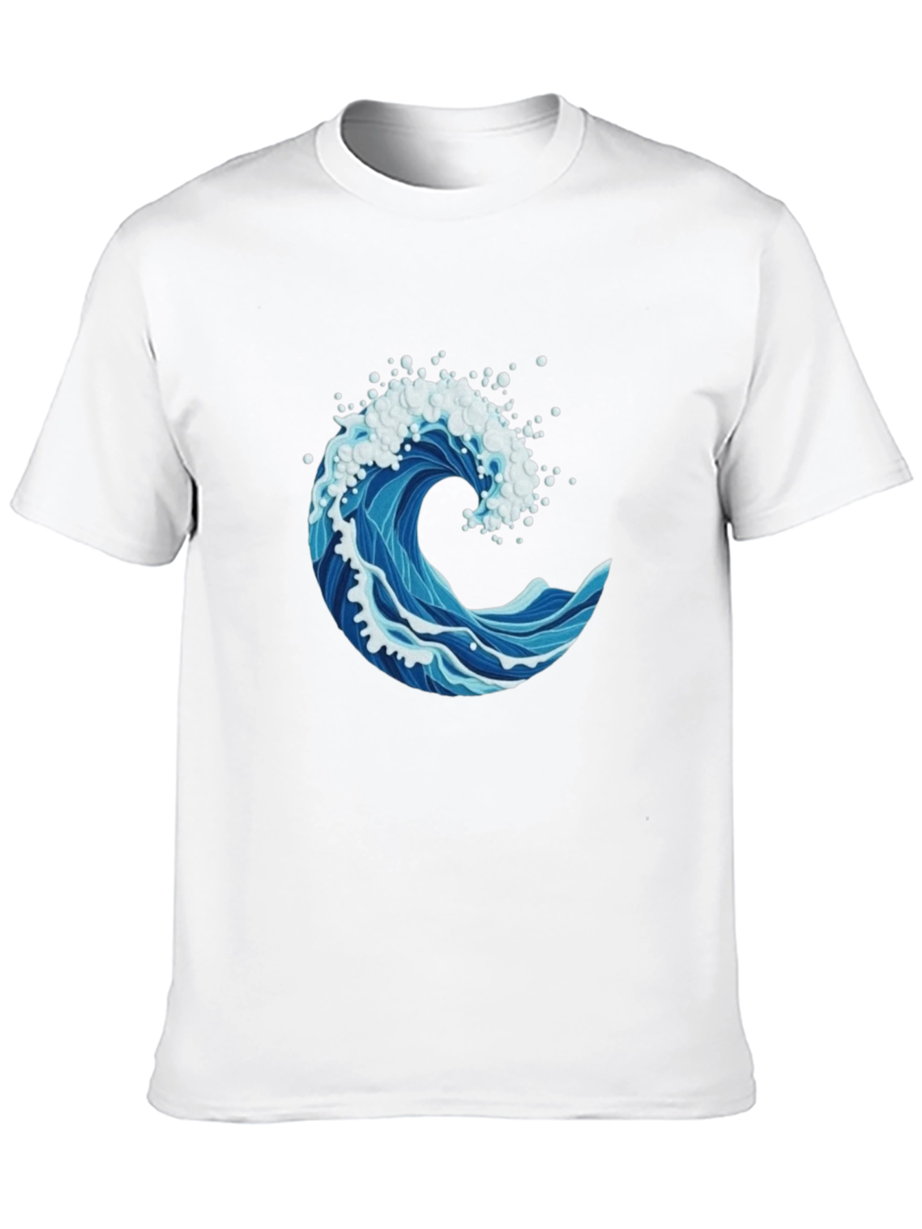 Ocean Wave Graphic Print Mens T-Shirt