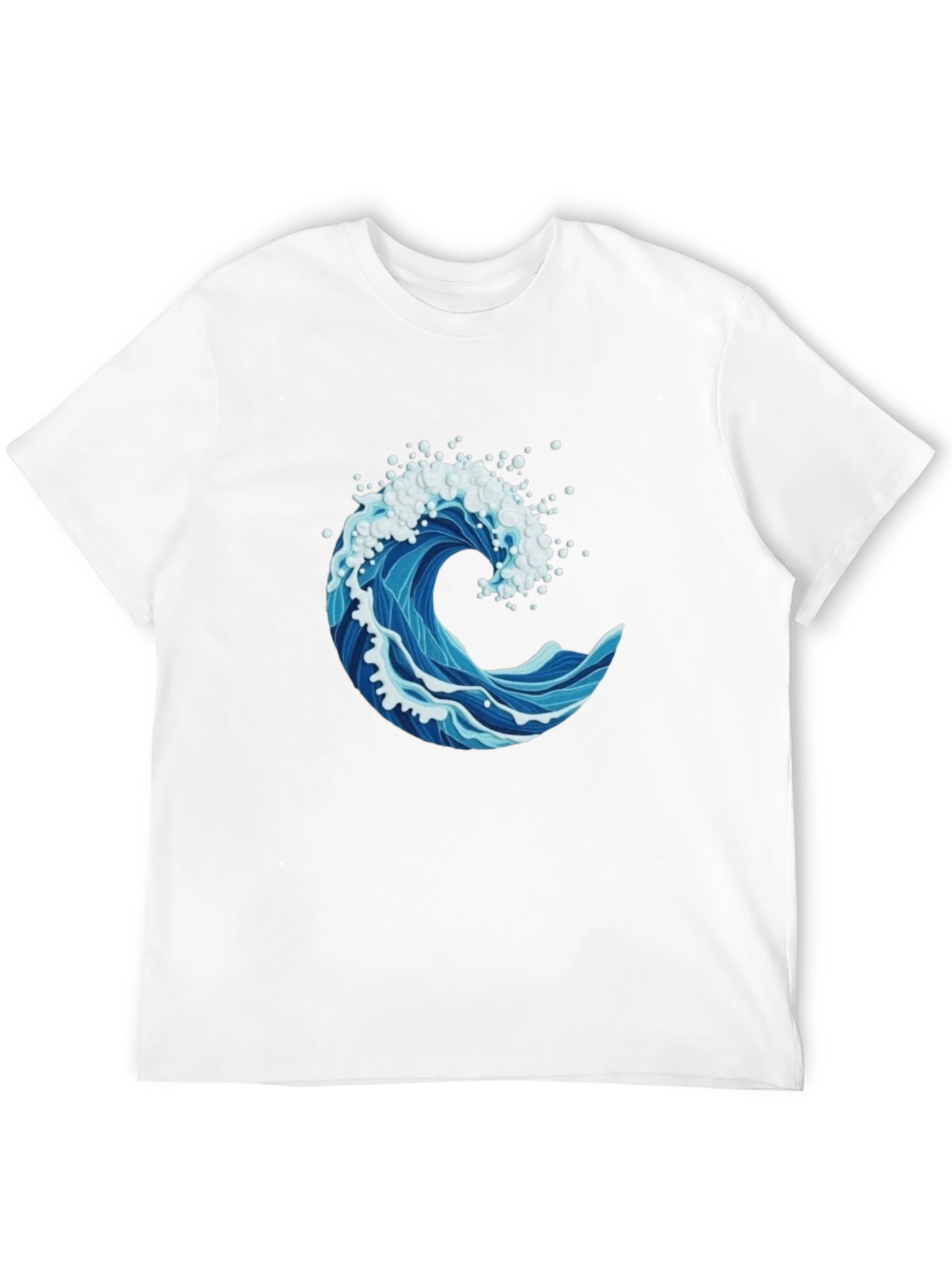 Ocean Wave Graphic Print Mens T-Shirt