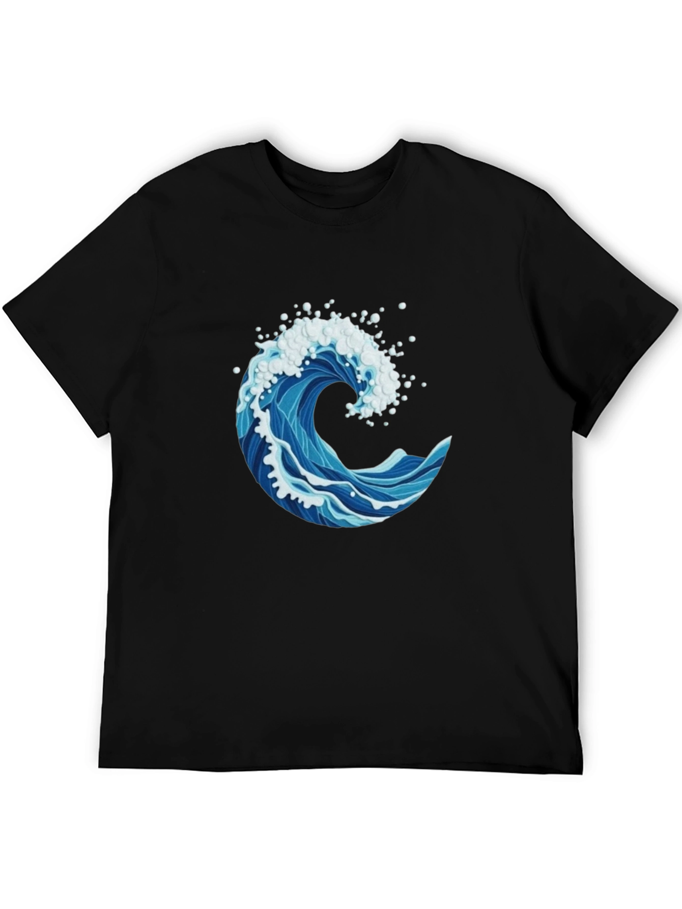 Ocean Wave Graphic Print Mens T-Shirt