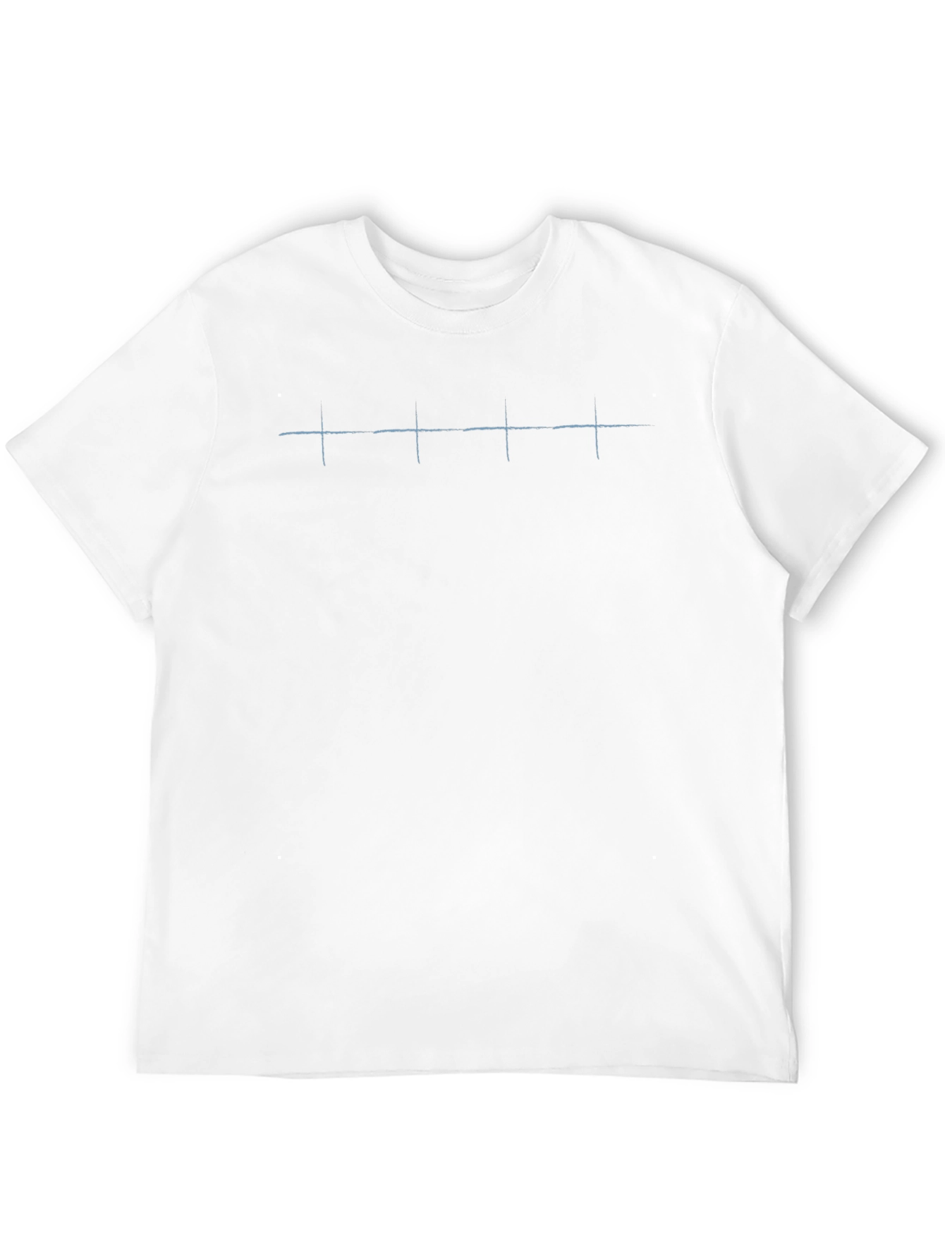 Minimalist Black Tee with Subtle Cross Design