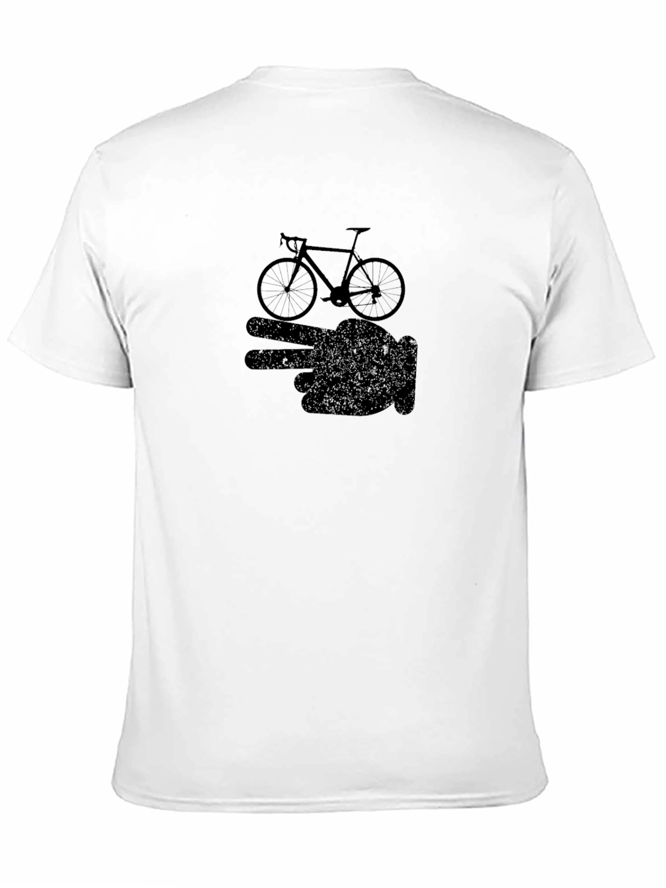 Cycling Hand Sign Graphic Tee - Black