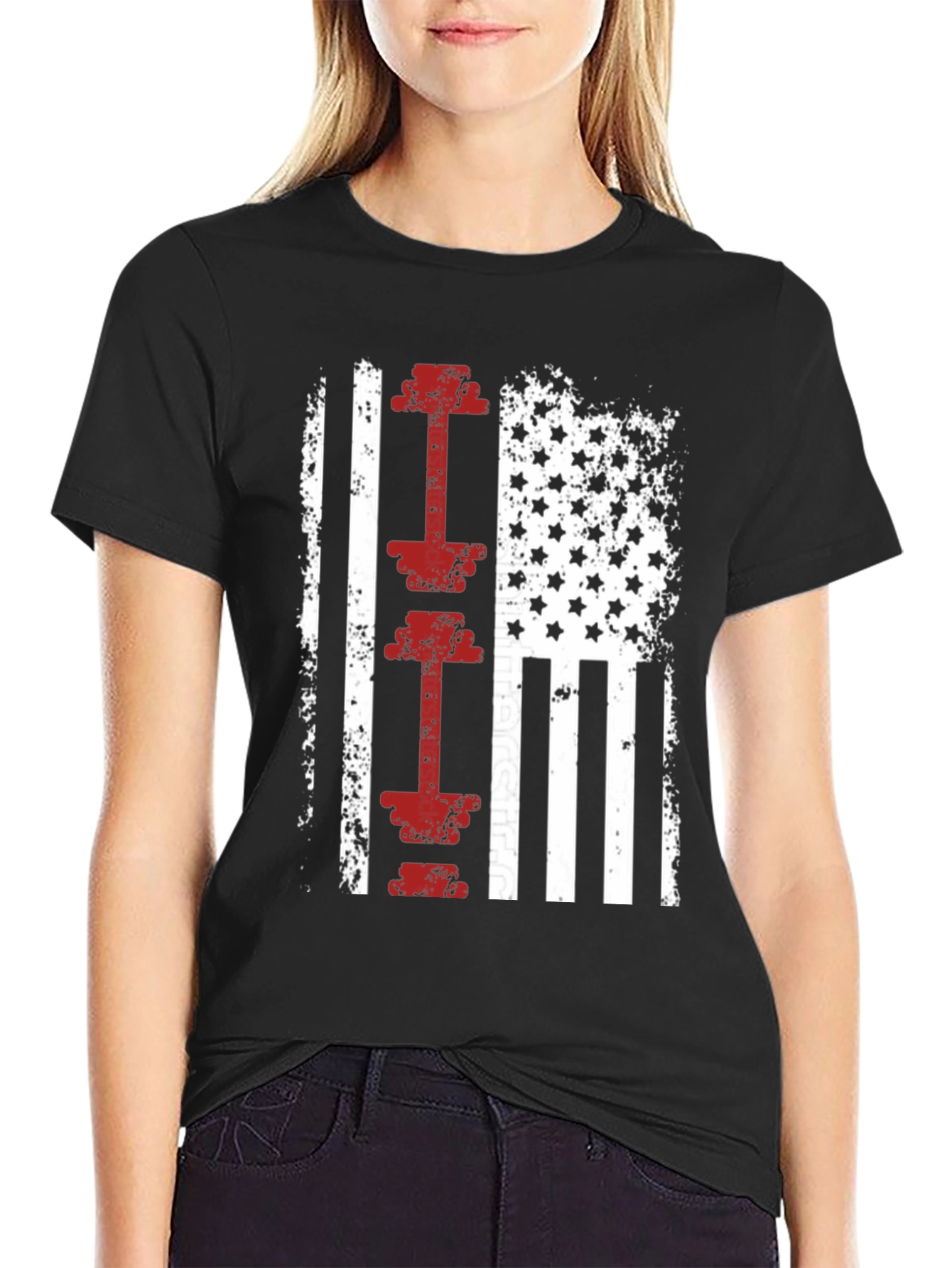 American Flag Workout T-Shirt
