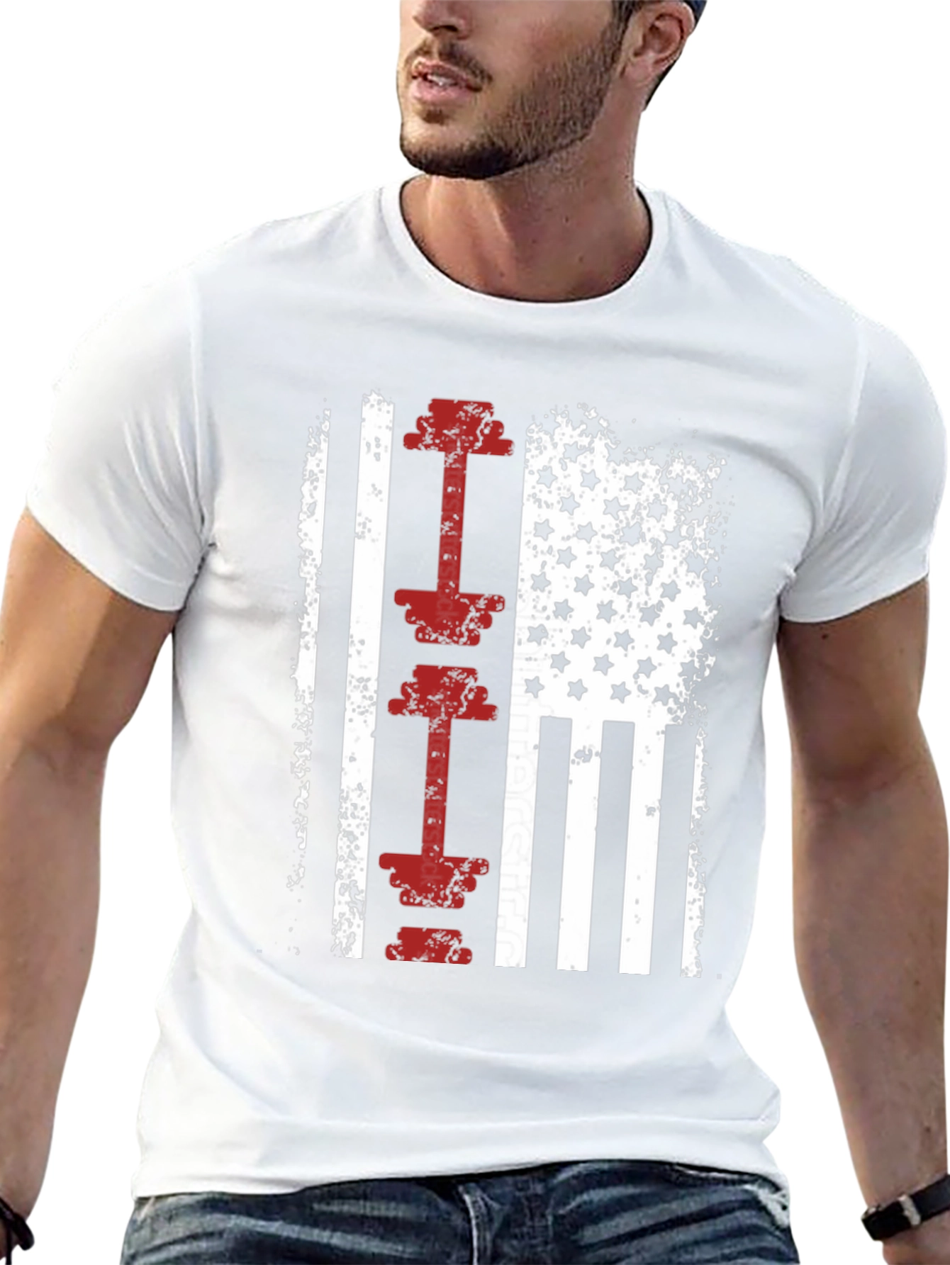 American Flag Workout T-Shirt