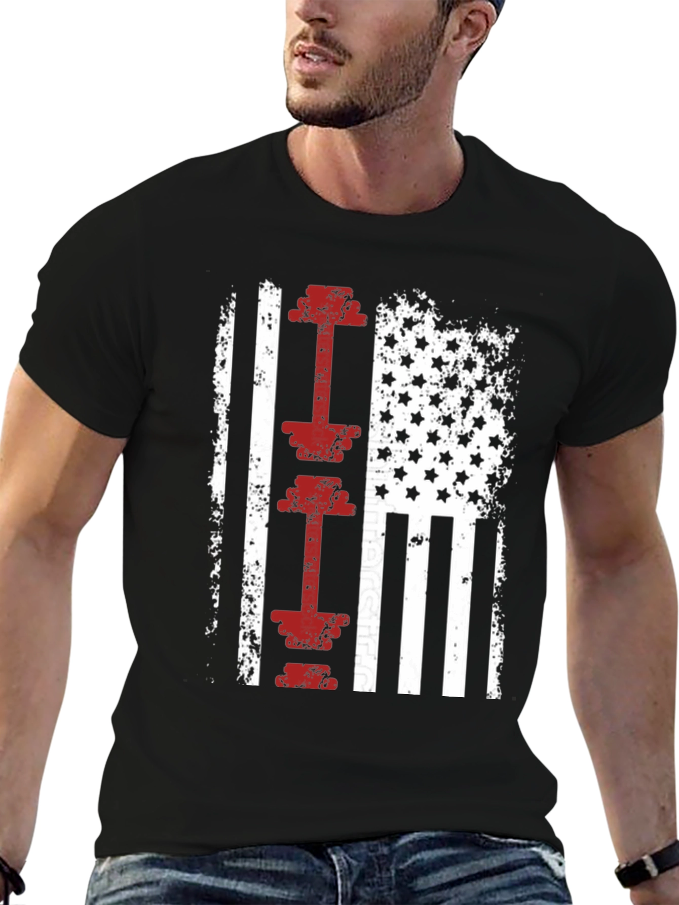 American Flag Workout T-Shirt