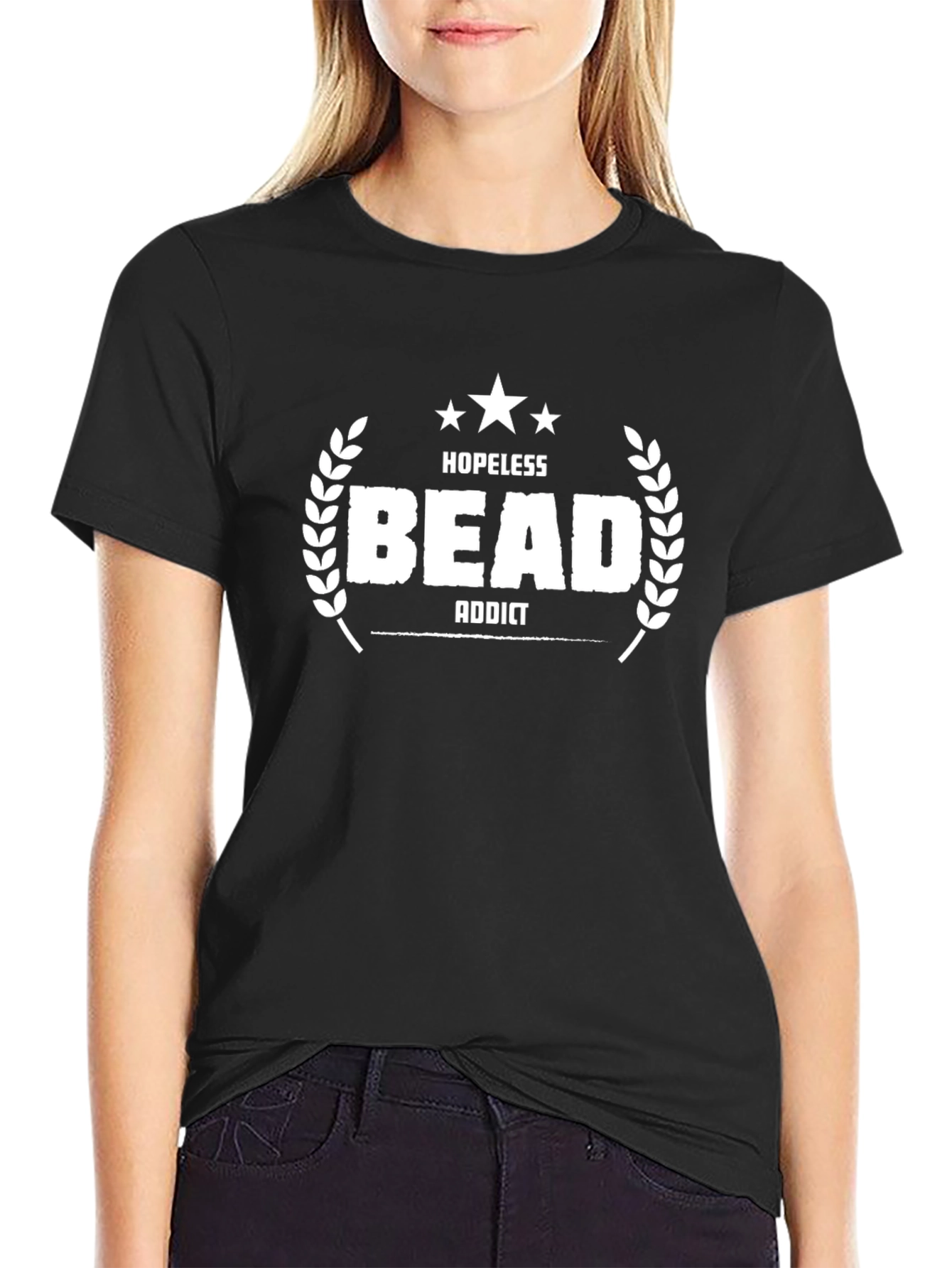 Hopeless Bead Addict T-Shirt - Funny Hobby Apparel