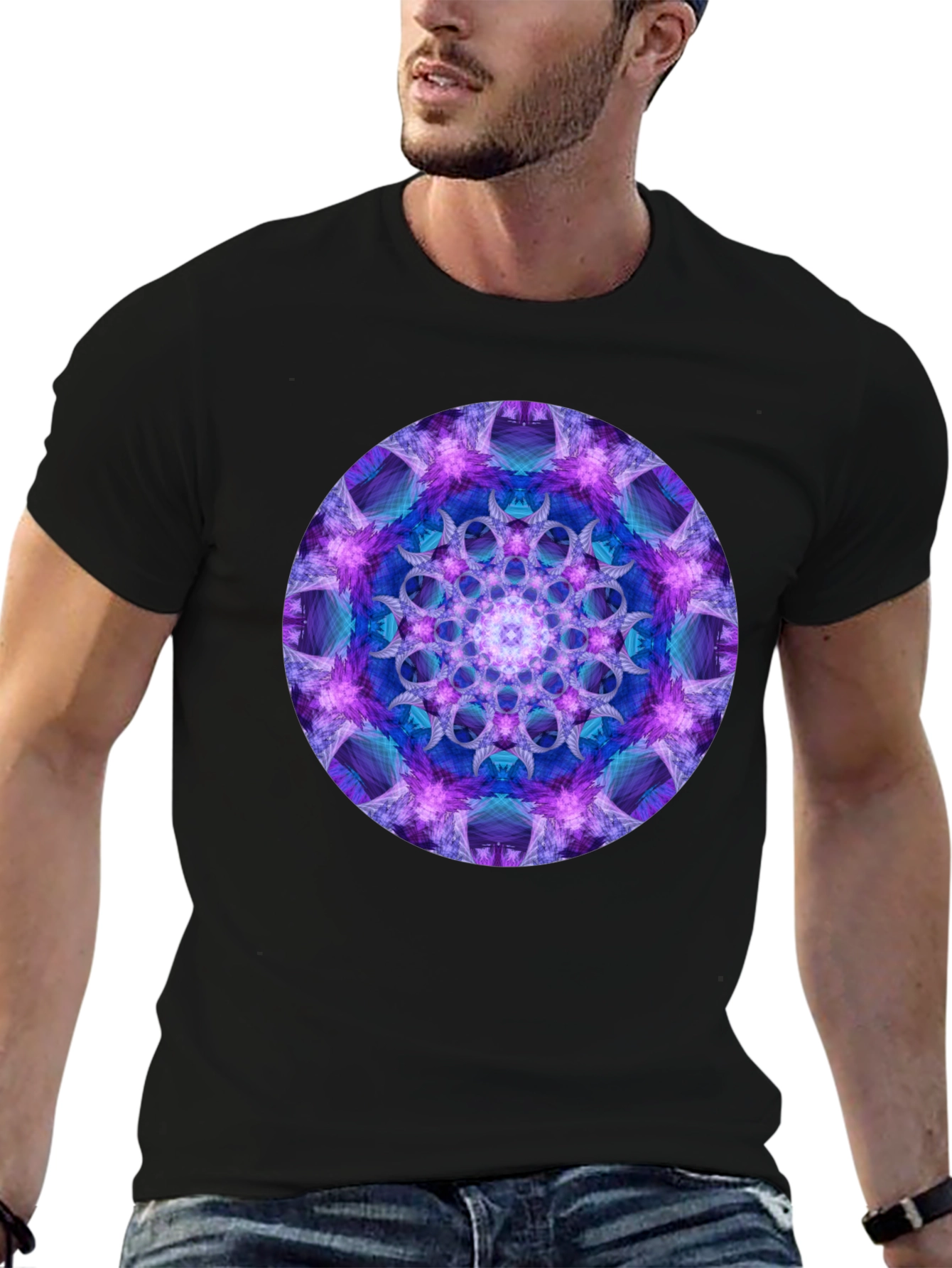 Mystic Mandala Black T-Shirt