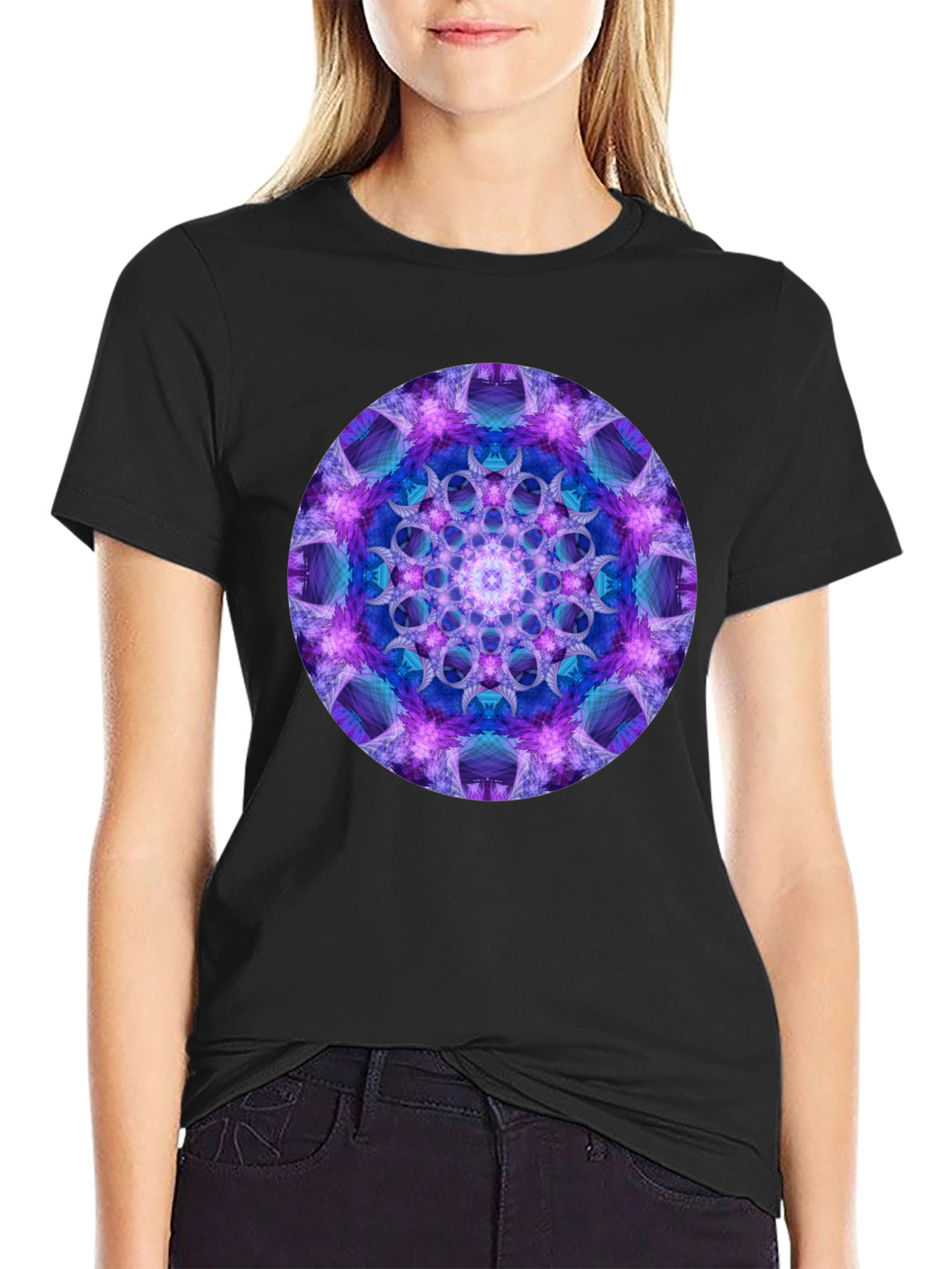 Mystic Mandala Black T-Shirt