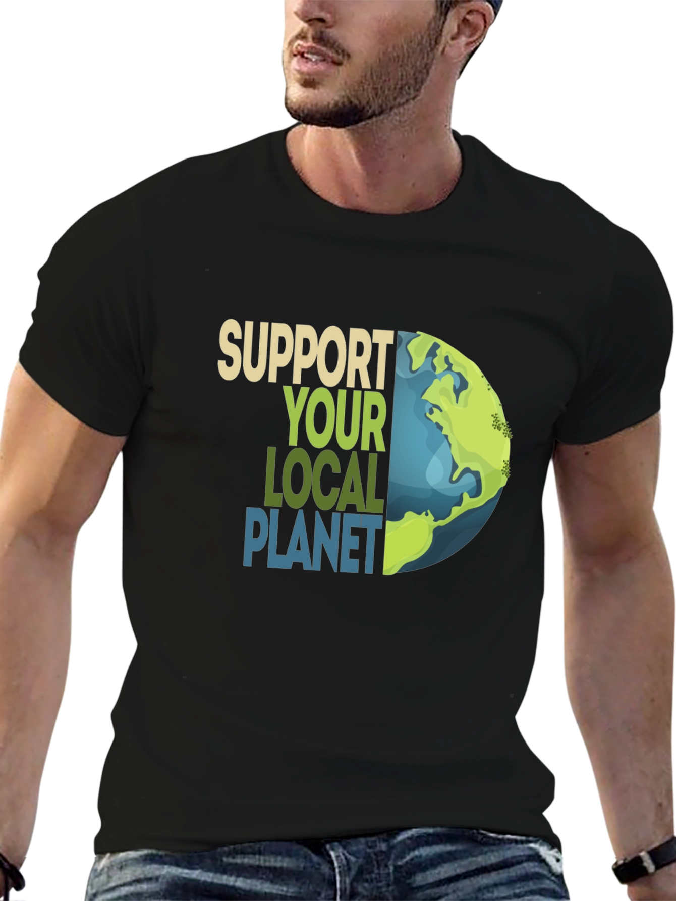 Support Your Local Planet Graphic T-Shirt