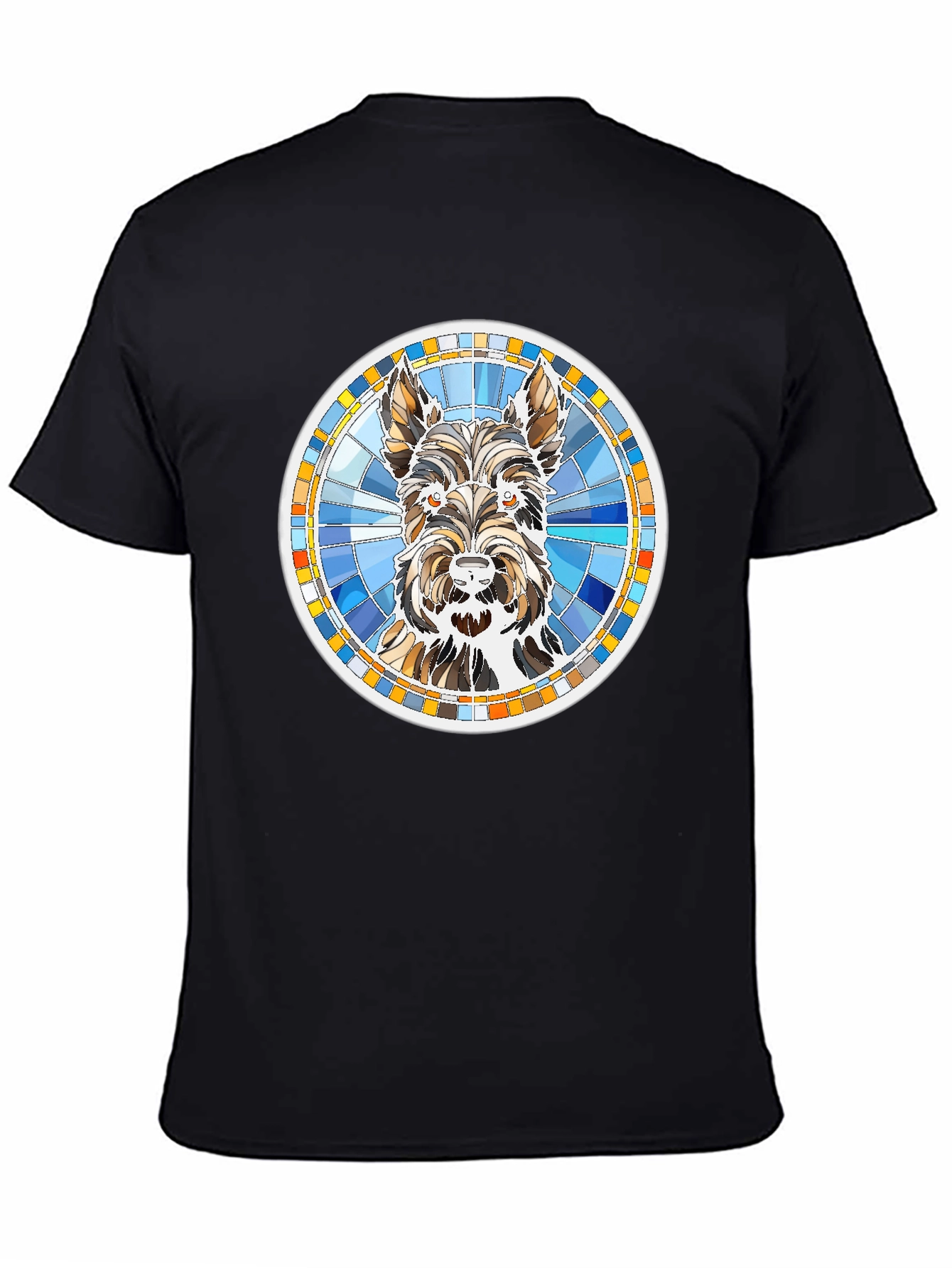 Dog Breed Graphic Tee - Round Mosaic Design