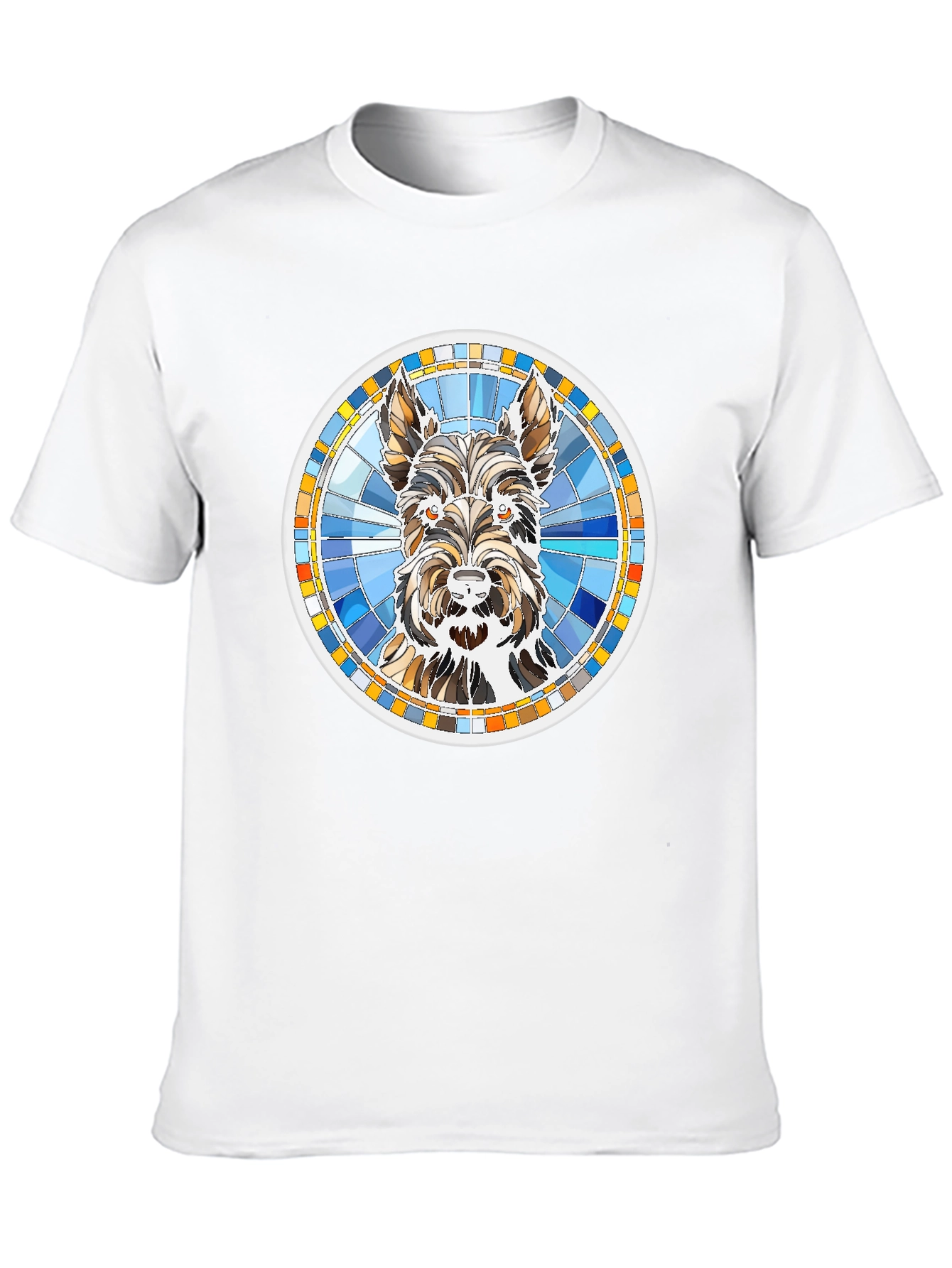 Dog Breed Graphic Tee - Round Mosaic Design