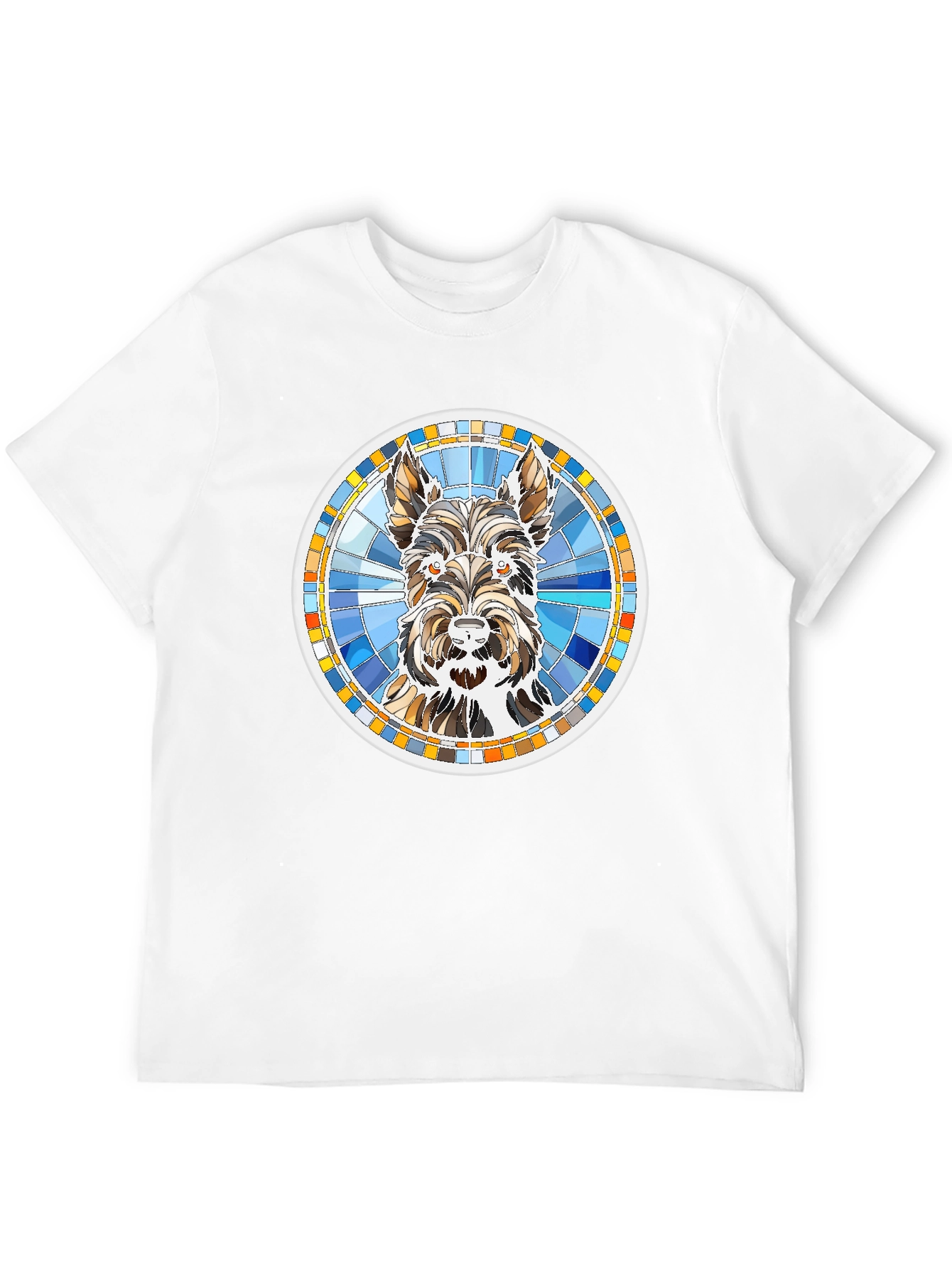 Dog Breed Graphic Tee - Round Mosaic Design