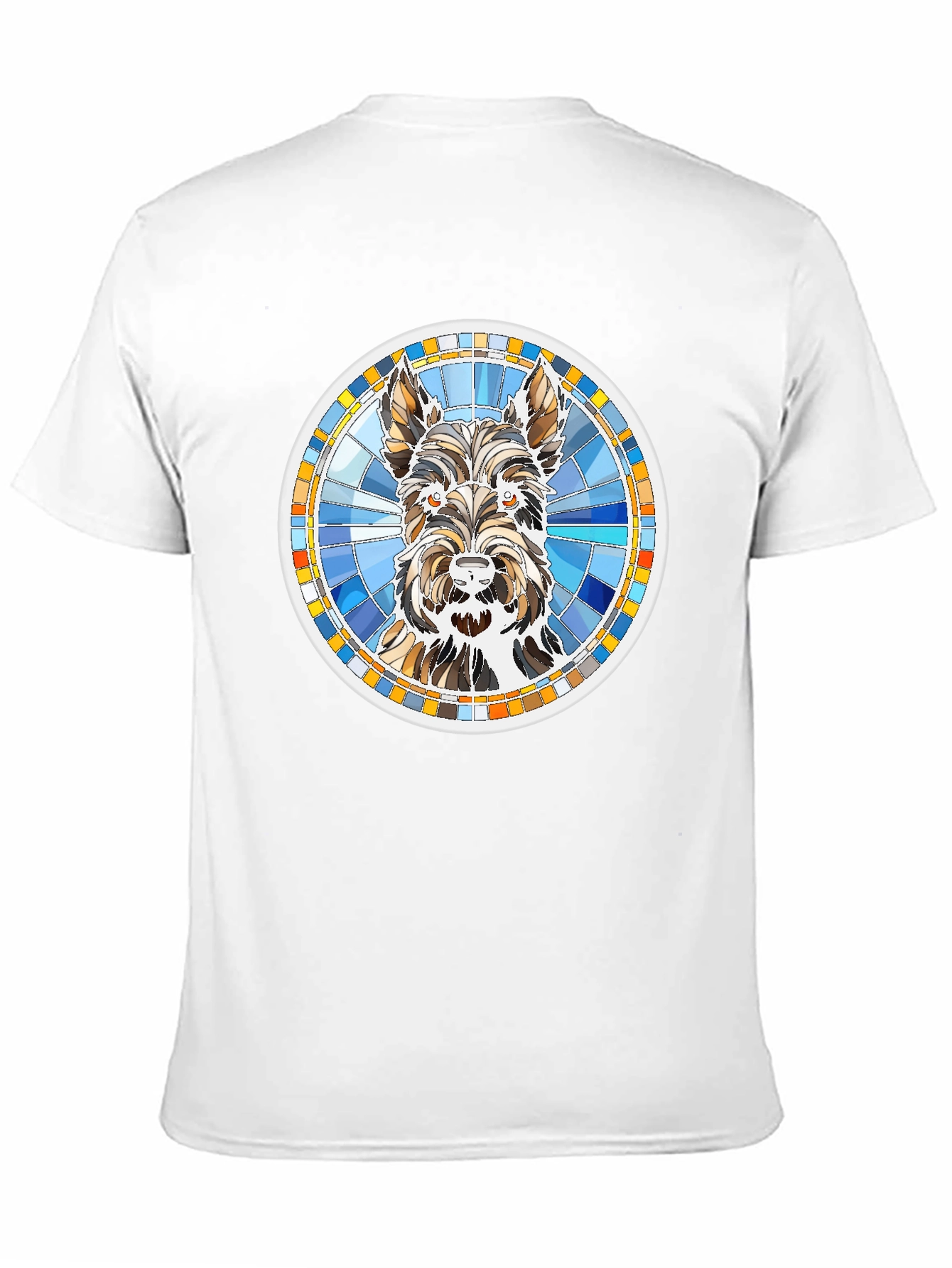 Dog Breed Graphic Tee - Round Mosaic Design