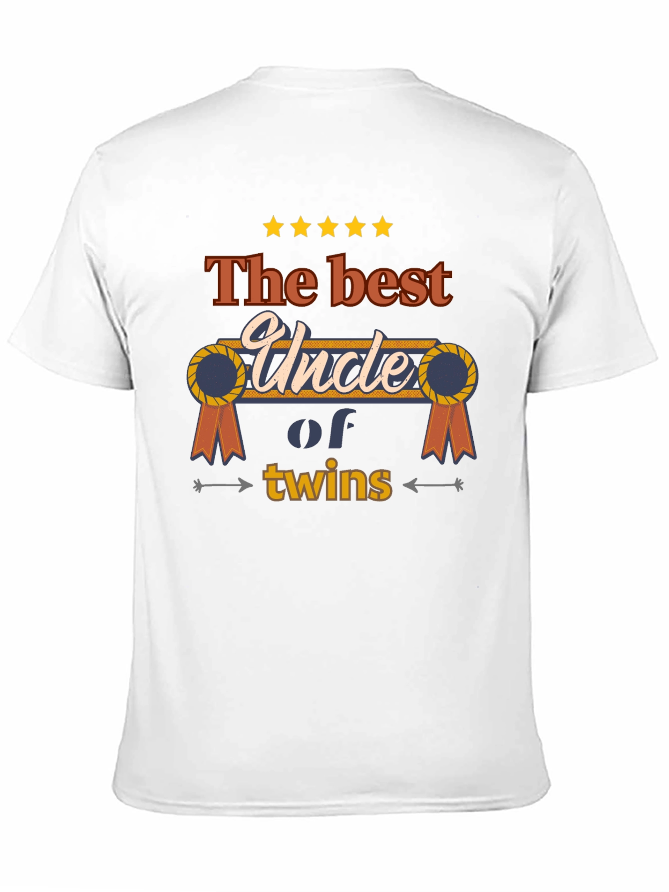 Best Uncle of Twins T-Shirt - Novelty Family Tee