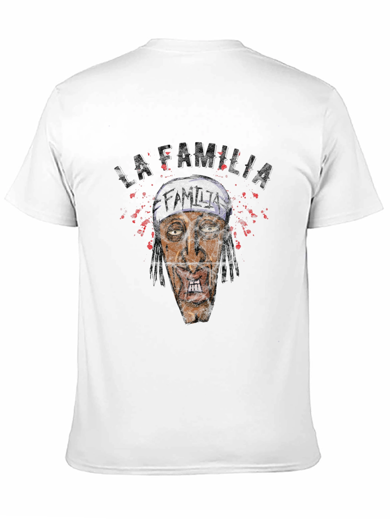 La Familia Graphic Print Black T-Shirt