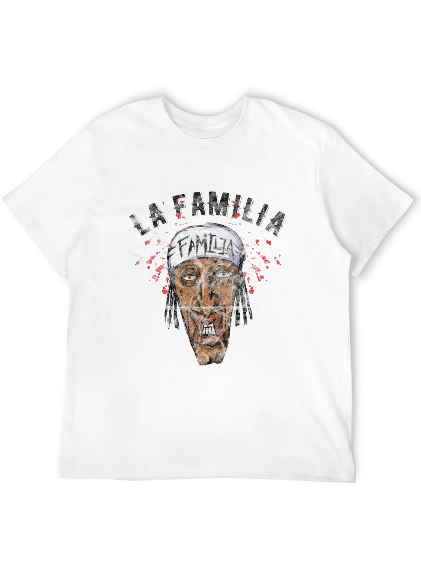 La Familia Graphic Print Black T-Shirt