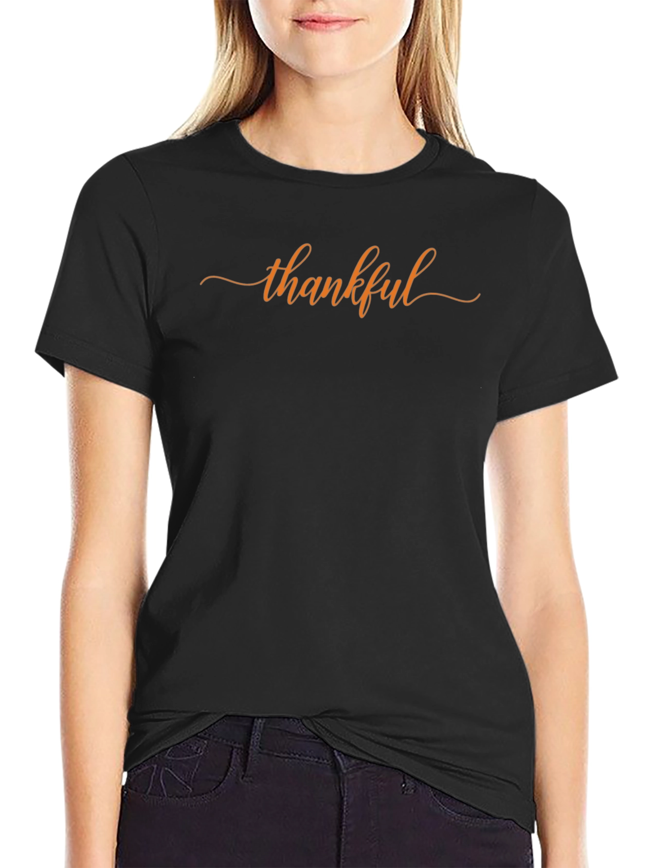 Thankful Graphic Tee - Stylish Thanksgiving Apparel