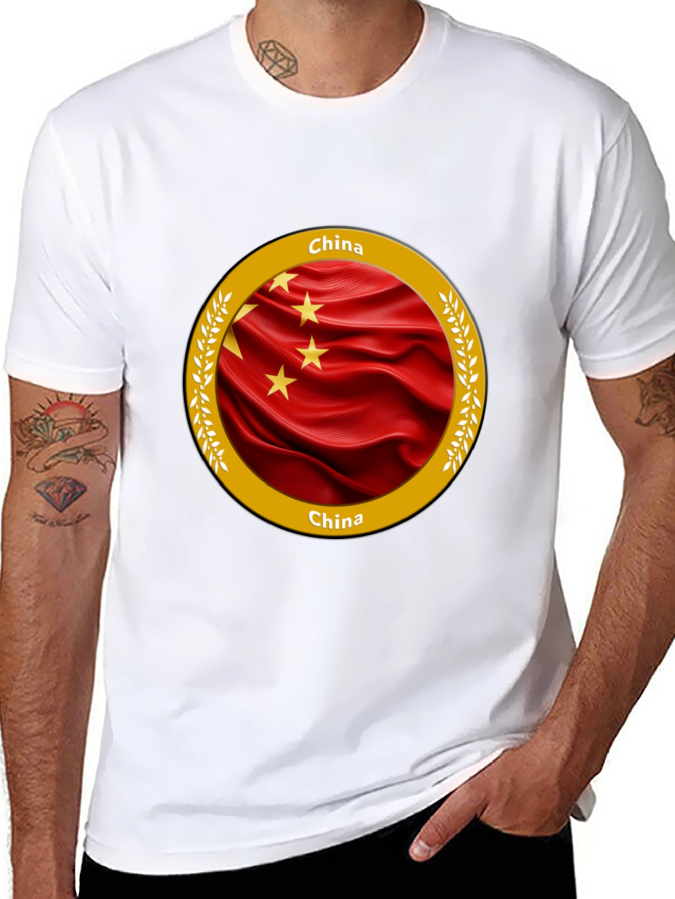 China Flag T-Shirt Unique Graphic Tee