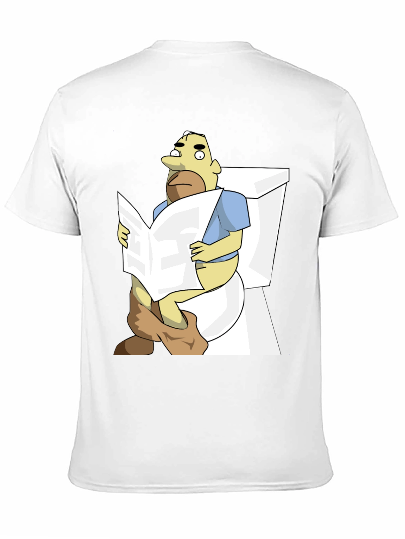 Toilet Time T-Shirt: Funny Cartoon Graphic Tee