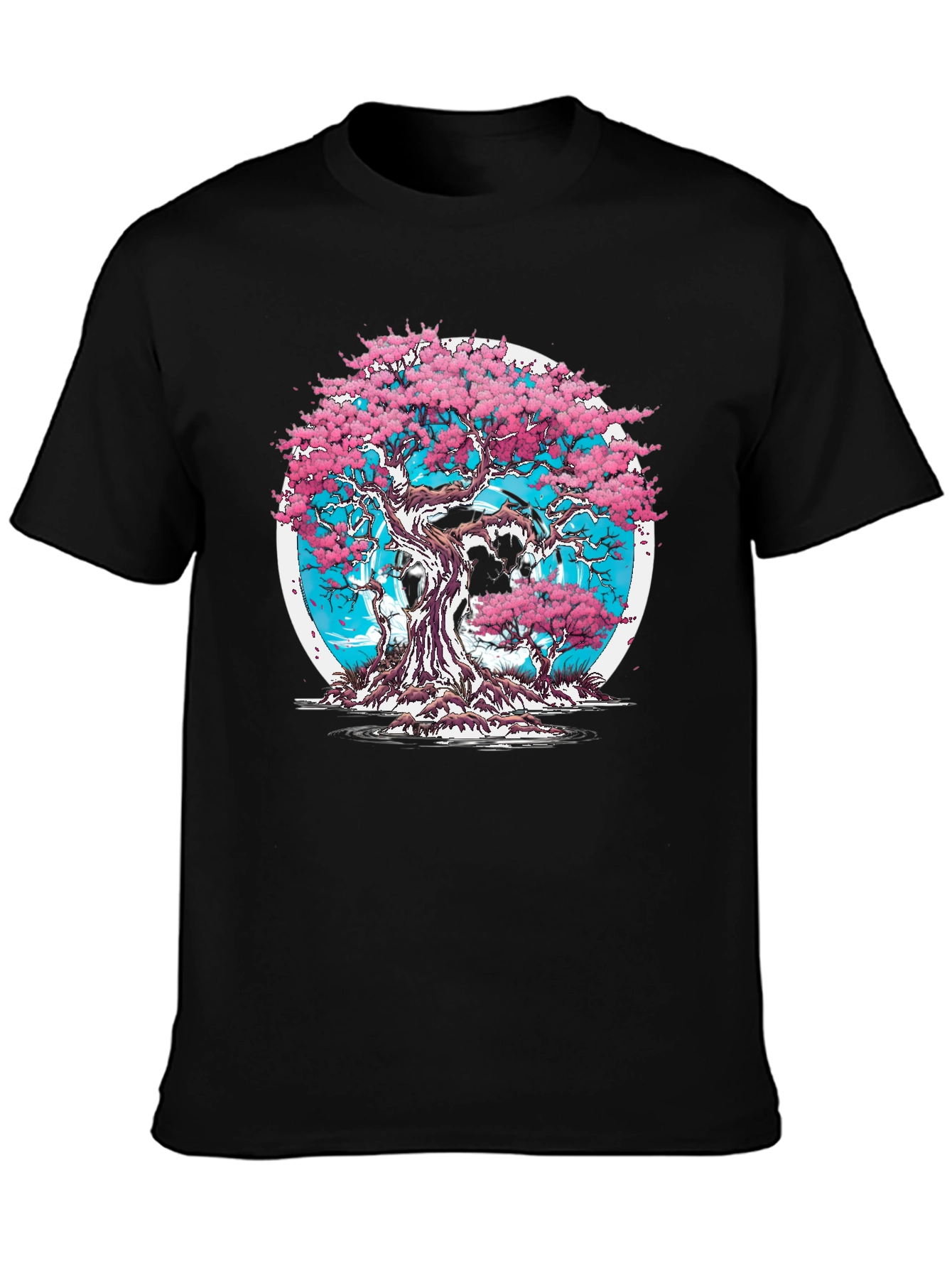 Cherry Blossom Tree Graphic T-Shirt
