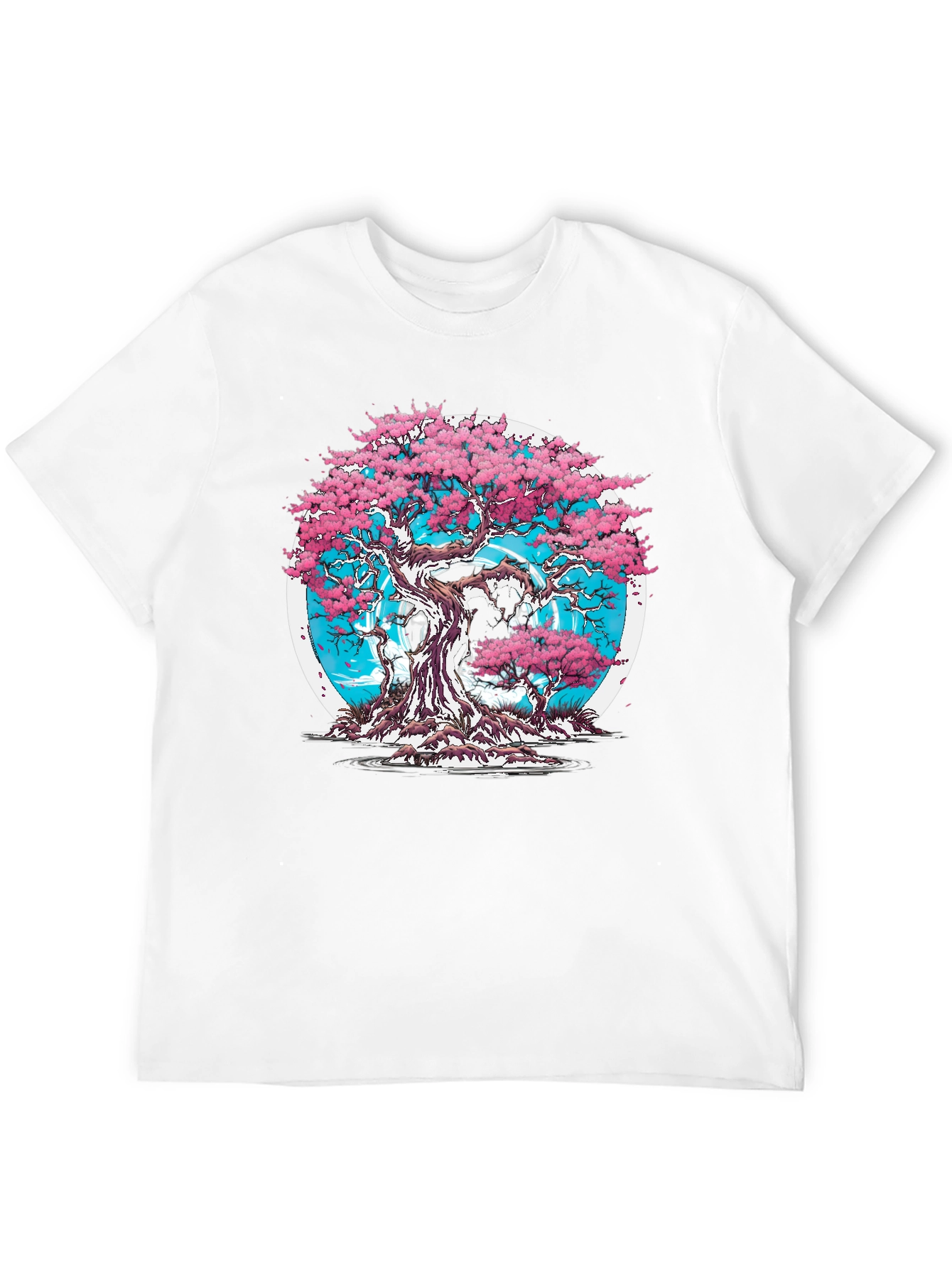 Cherry Blossom Tree Graphic T-Shirt