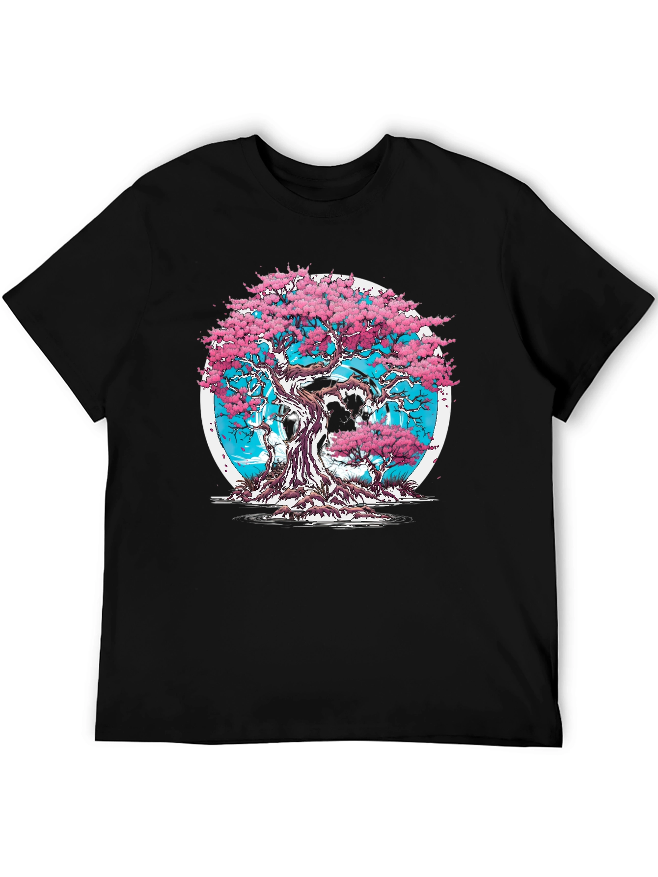 Cherry Blossom Tree Graphic T-Shirt