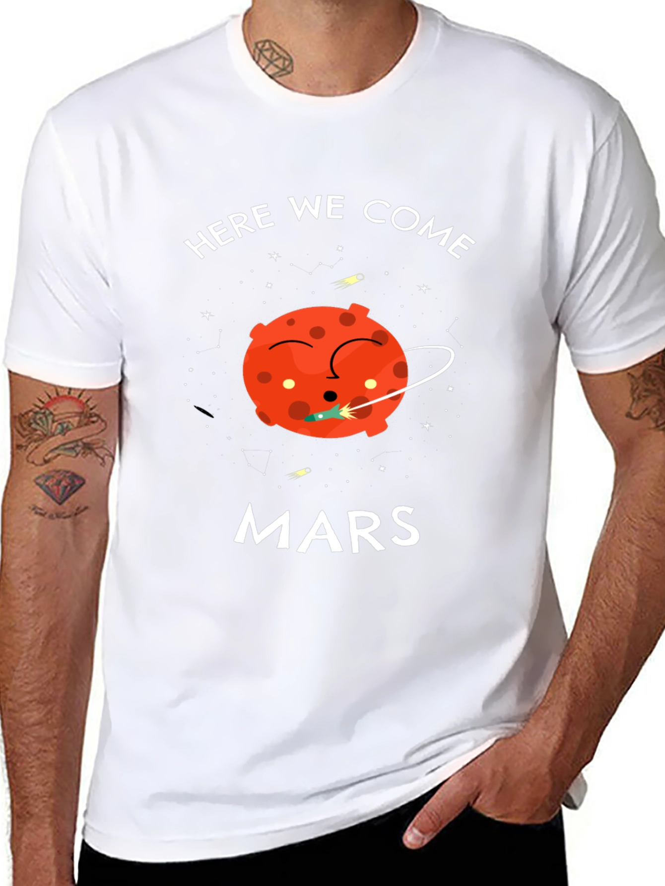 Here We Come Mars Graphic T-Shirt