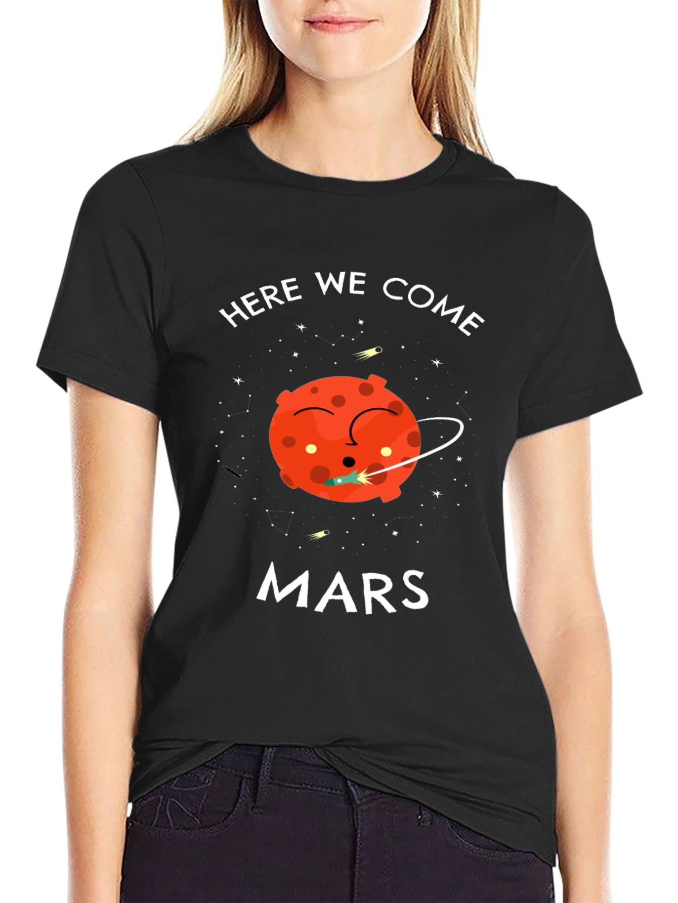 Here We Come Mars Graphic T-Shirt