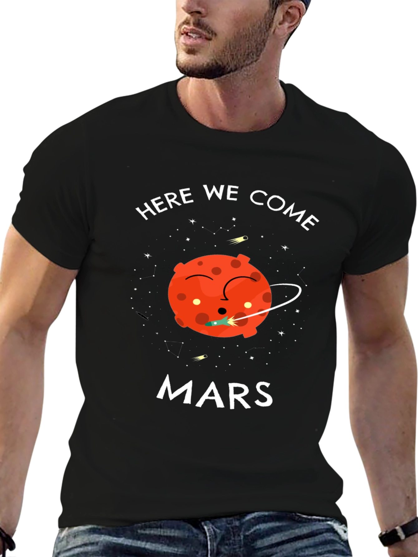 Here We Come Mars Graphic T-Shirt